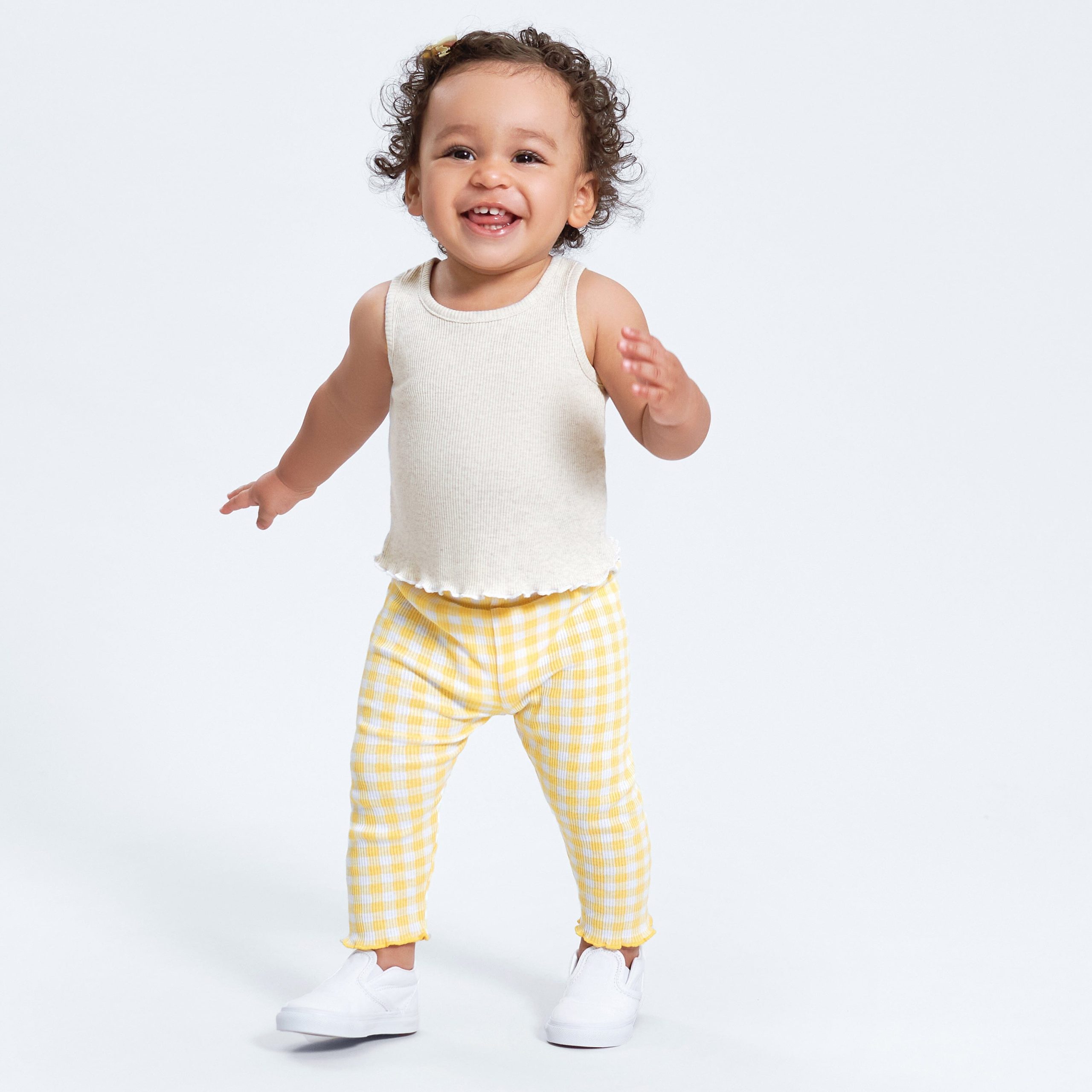3-Pack Baby Girls Picnic Day Dreams Pull-On Knit Leggings, 12M - Image 2