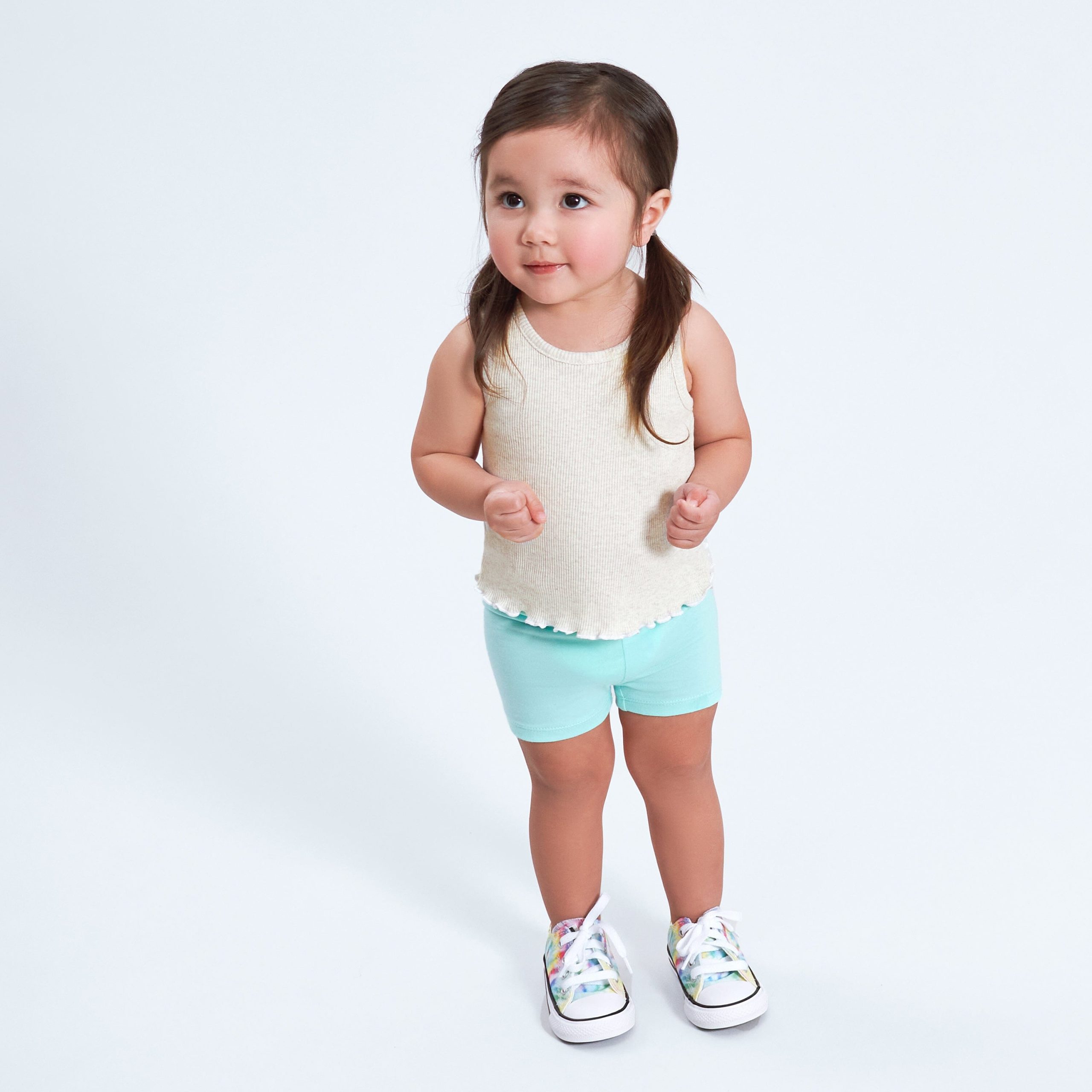 3-Pack Baby & Toddler Girls Picnic Day Dreams Pull-On Bike Shorts - Image 2