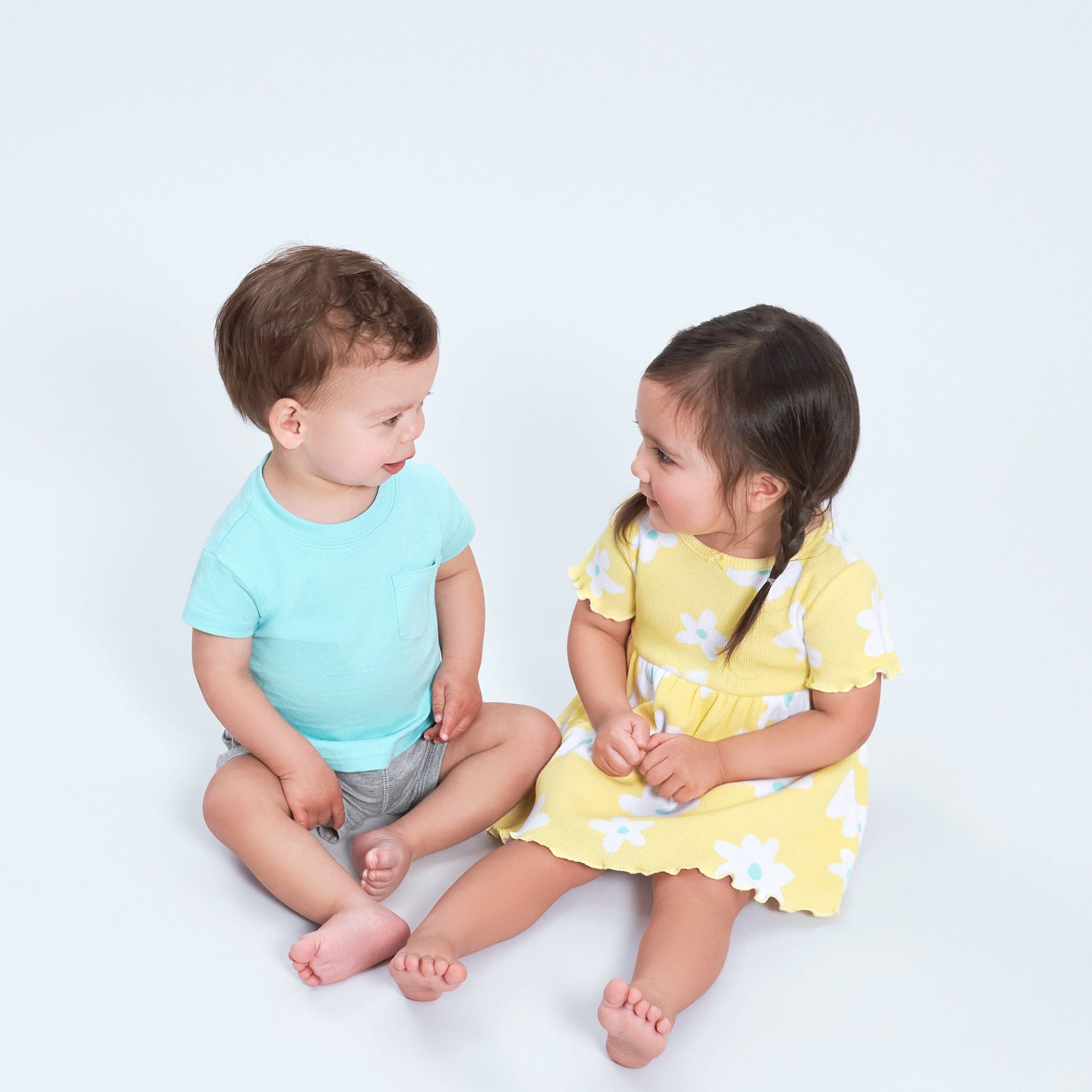 2-Pack Toddler Girls Picnic Day Dreams Short Sleeve Cotton Dresses - Image 3