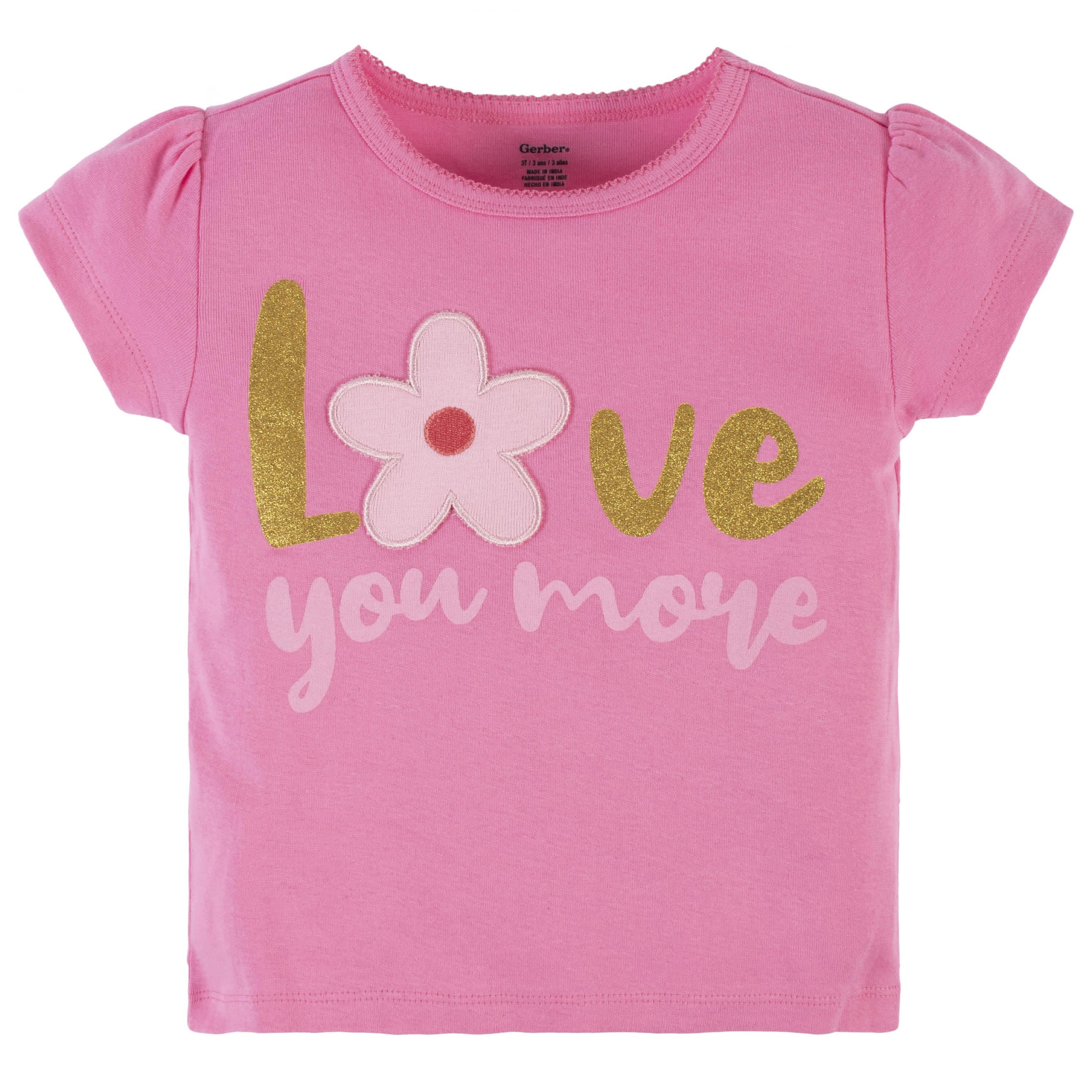 4-Piece Infant & Toddler Girls Summer Blossom Tees, Skort & Pants Set - Image 2