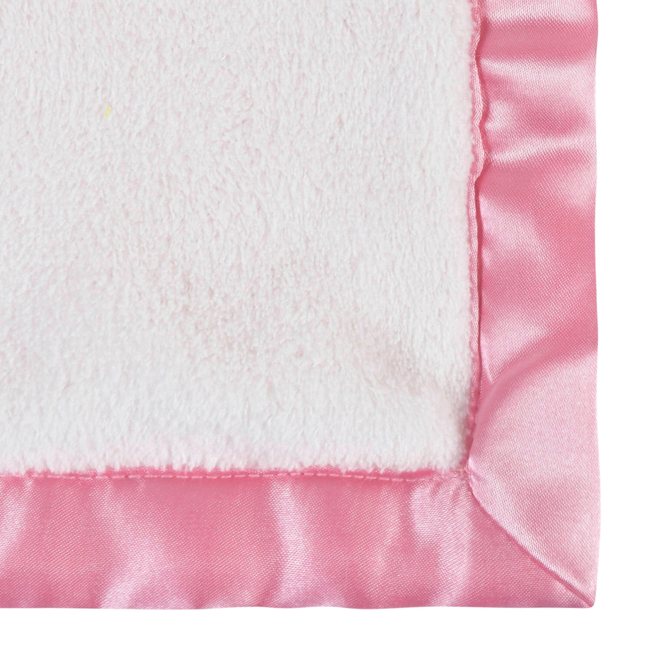 Embroidered Girls Light Pink Security Blanket - Image 6