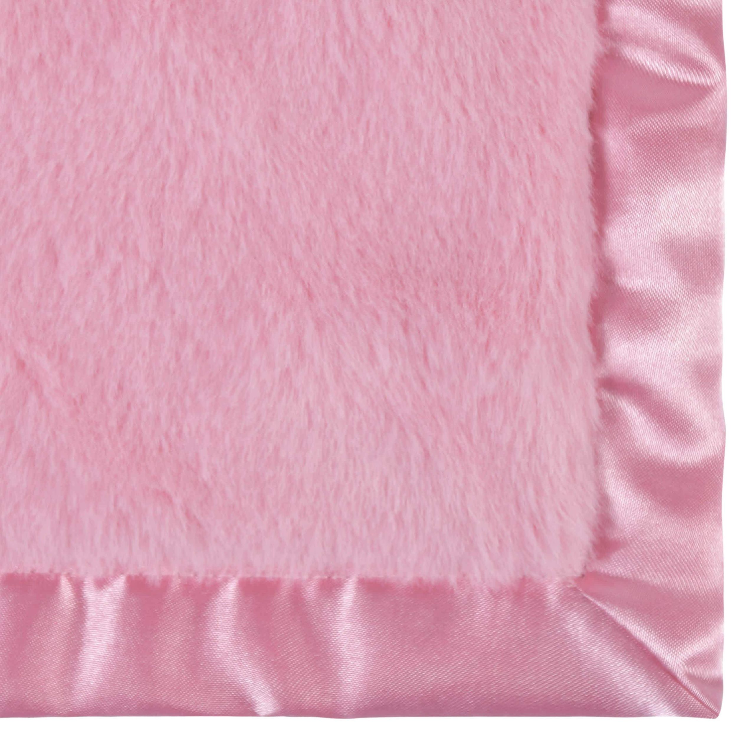 Embroidered Girls Light Pink Plush Blanket - Image 5