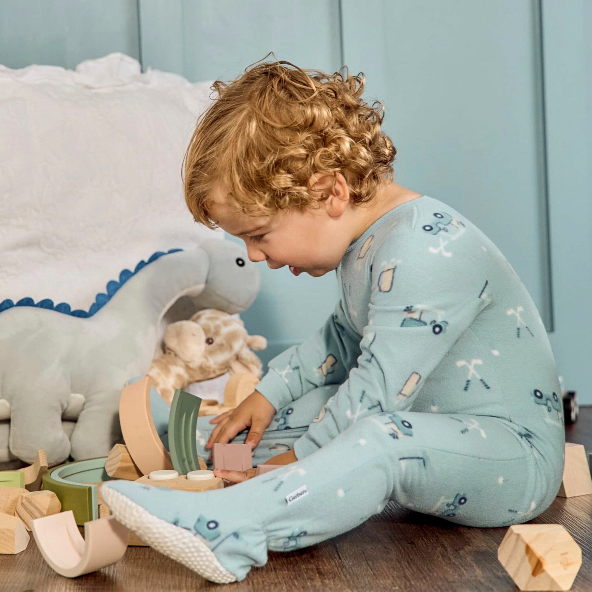 2-Pack Baby & Toddler Boys Golf Footed Fleece Pajamas - Image 2
