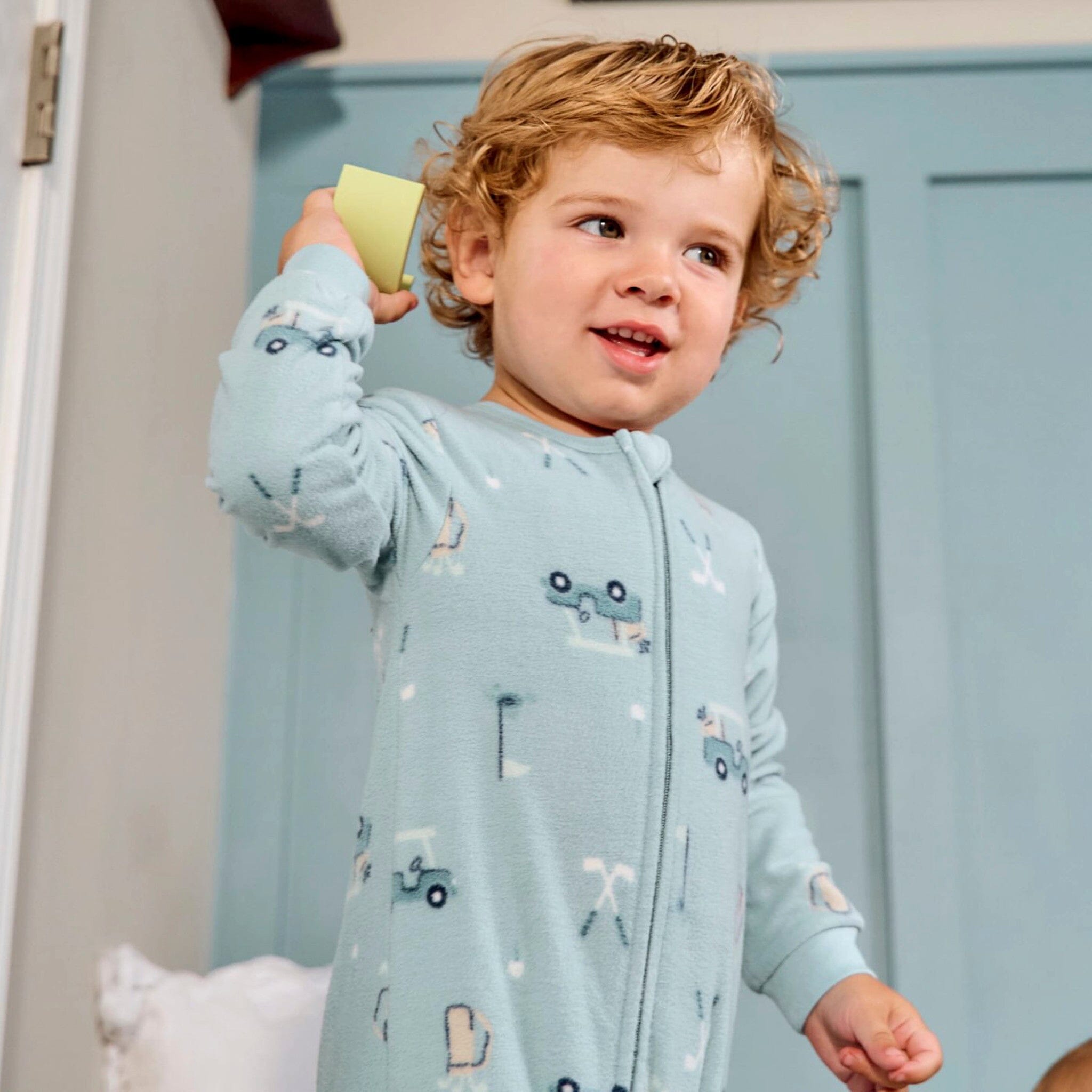 2-Pack Baby & Toddler Boys Golf Footed Fleece Pajamas - Image 4