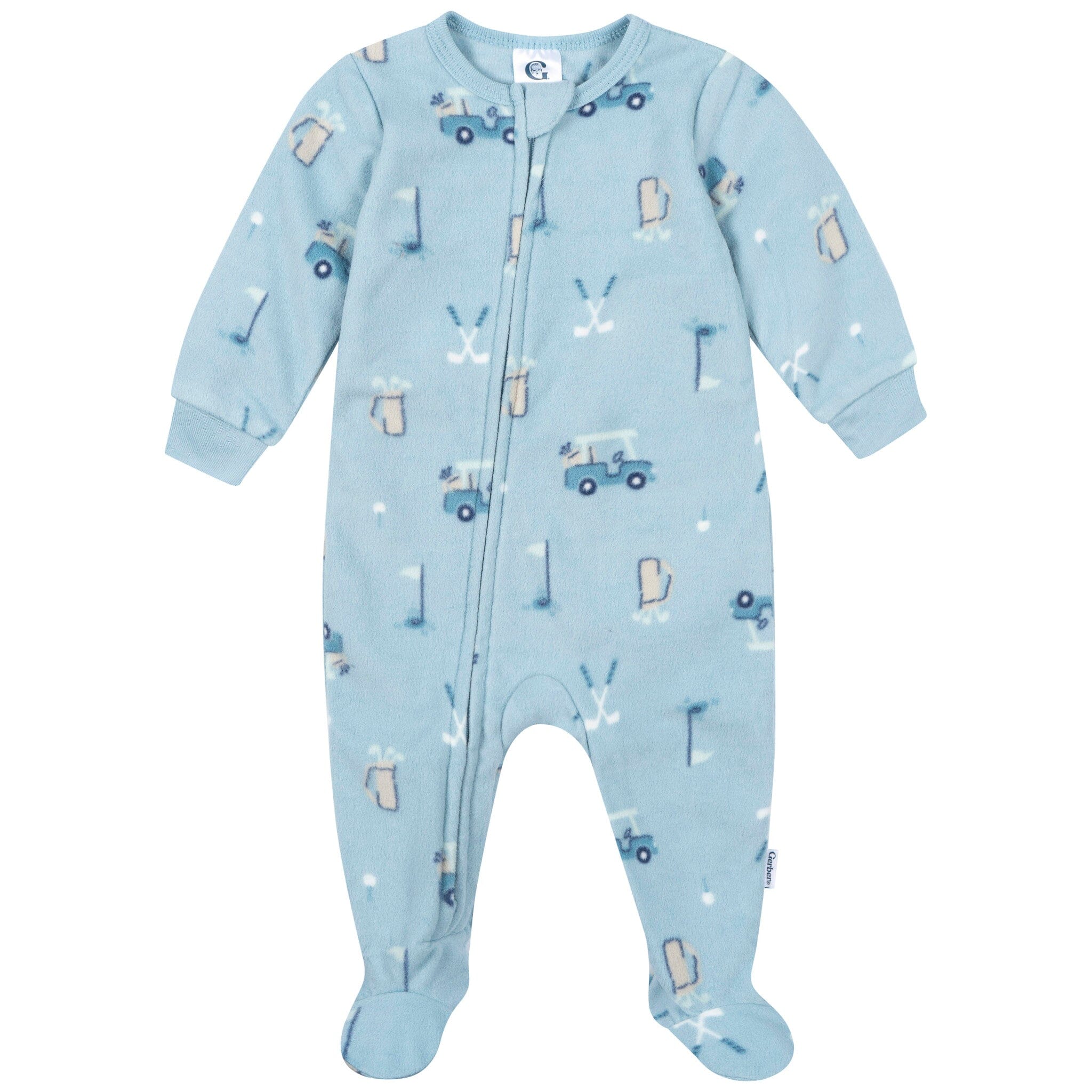 2-Pack Baby & Toddler Boys Golf Footed Fleece Pajamas - Image 6