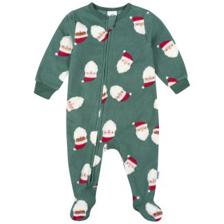 Baby & Toddler Neutral Santas Footed Fleece Pajamas