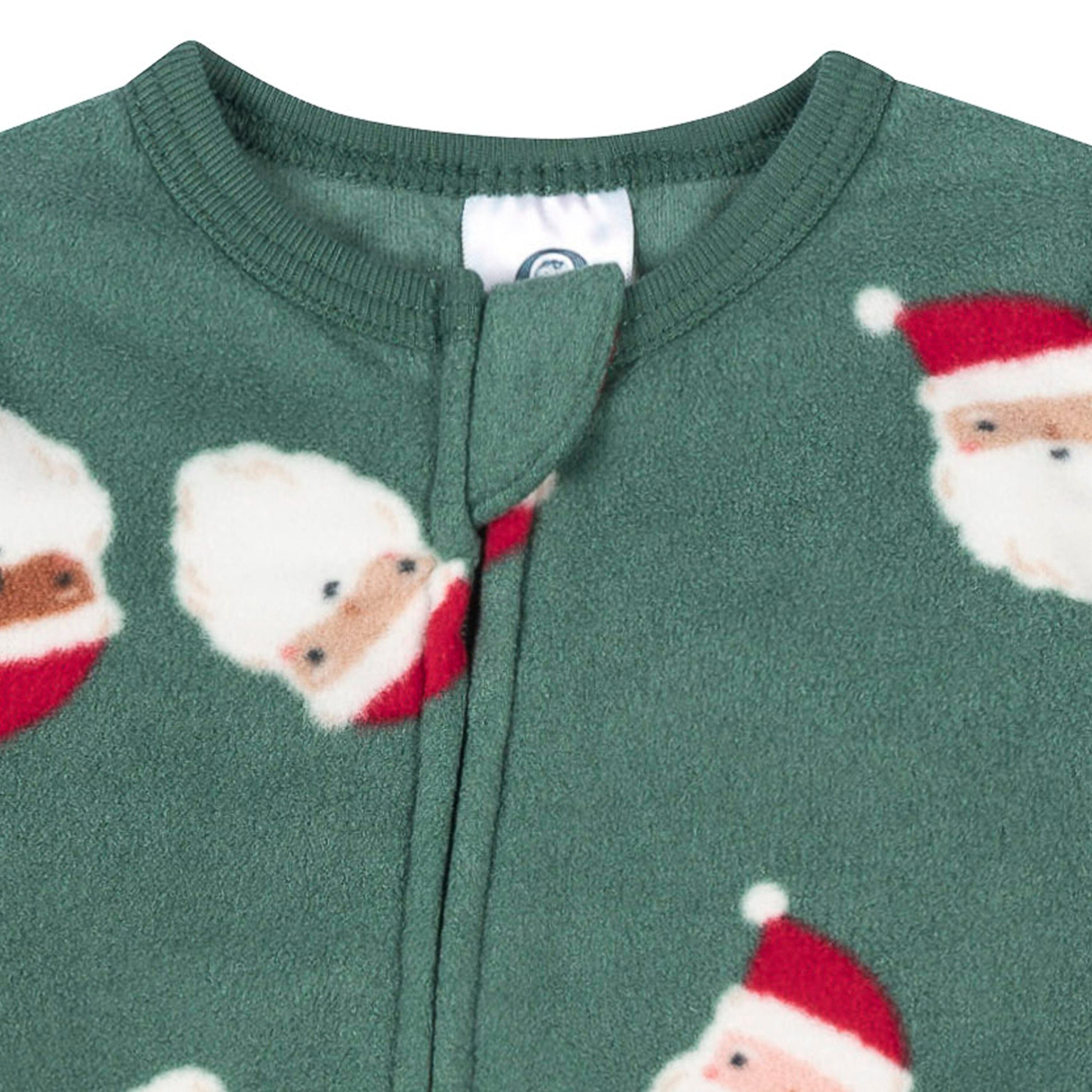 Baby & Toddler Neutral Santas Footed Fleece Pajamas - Image 3