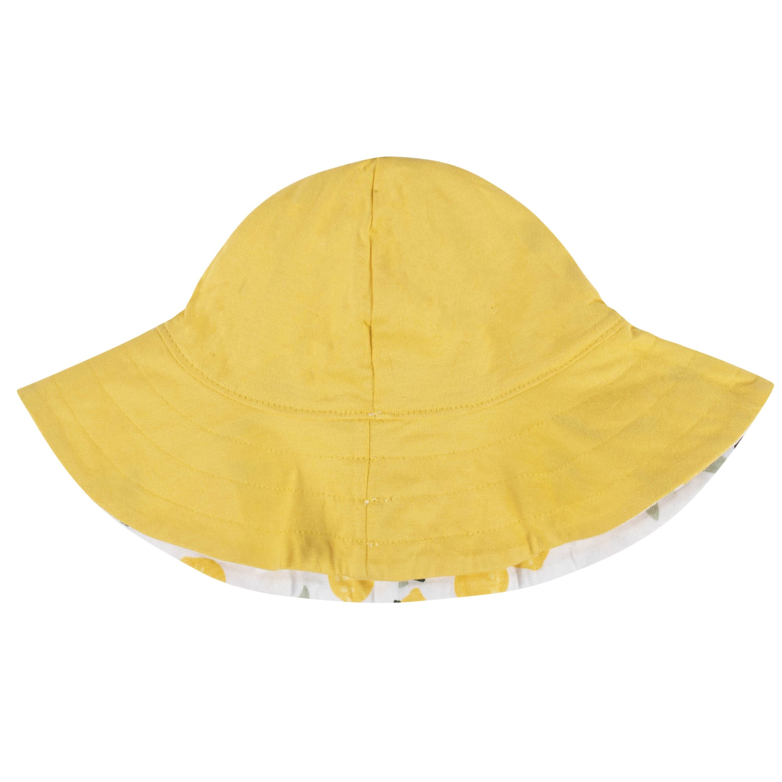3-Piece Baby & Toddler Girls Lemon Squeeze Dress, Diaper Cover & Sun Hat Set - Image 8
