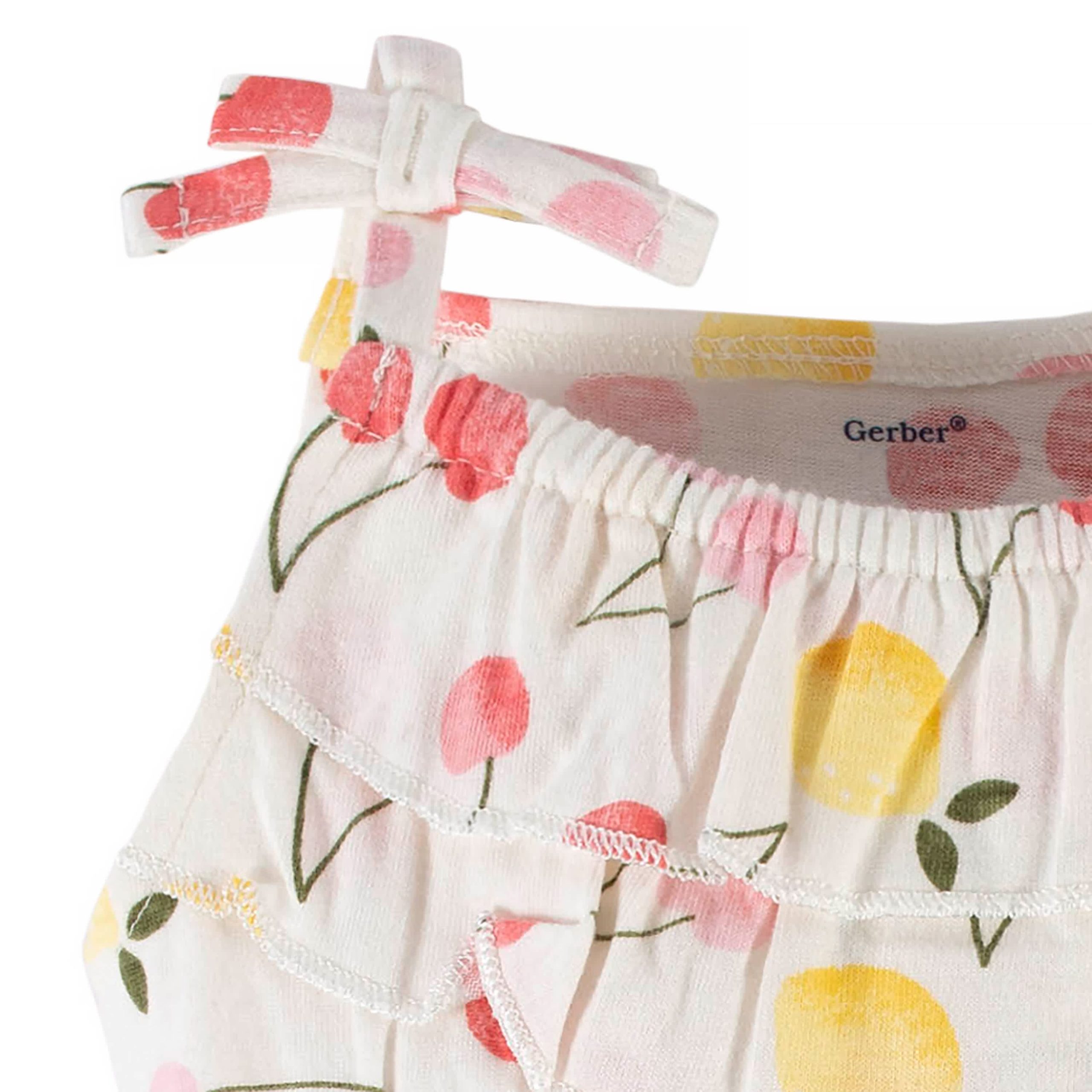 2-Pack Baby & Toddler Girls Cherry Kisses Tank Rompers - Image 9