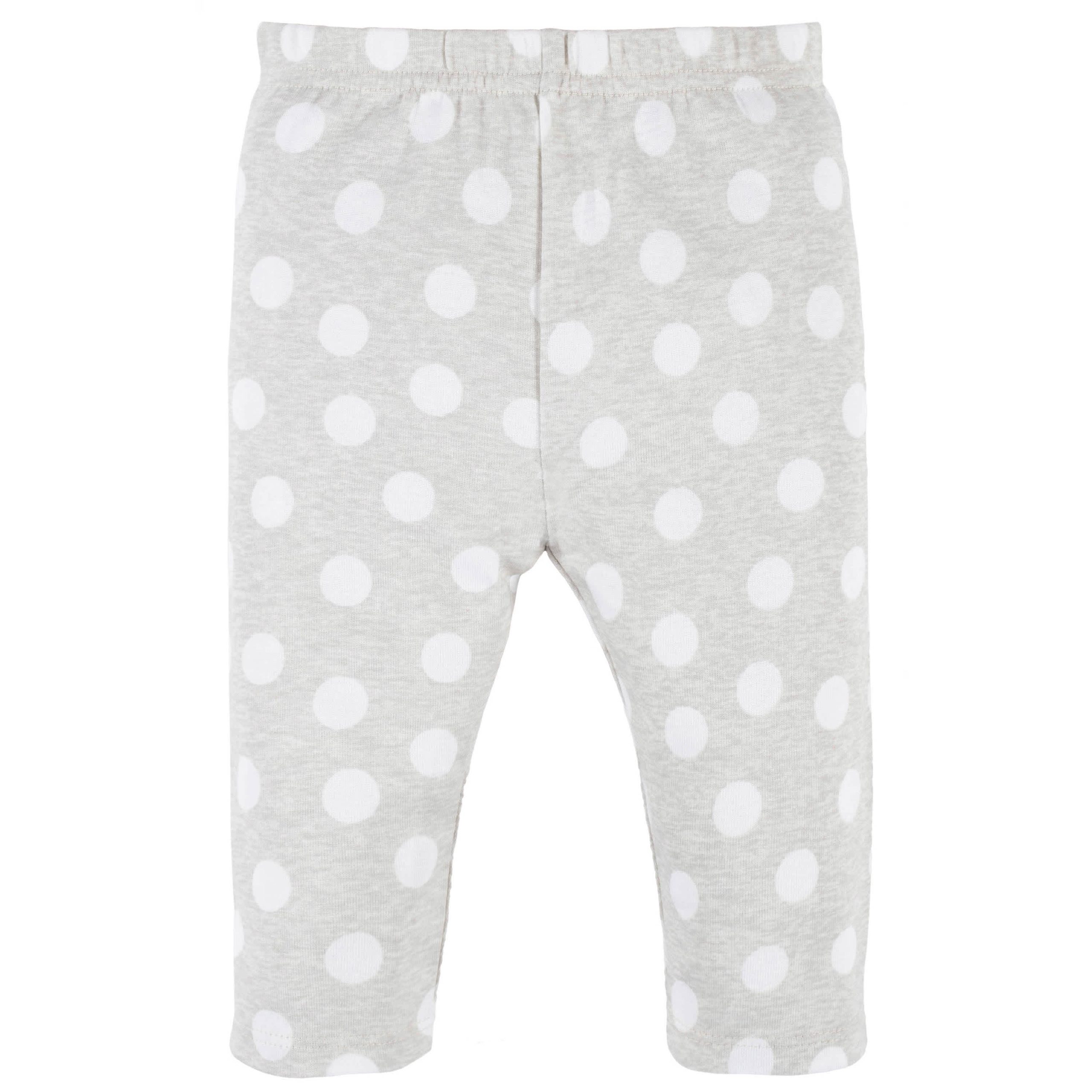4-Piece Baby Girls Dots Of Rainbows Onesies® Bodysuit, Tee, Skort & Pant Set - Image 7