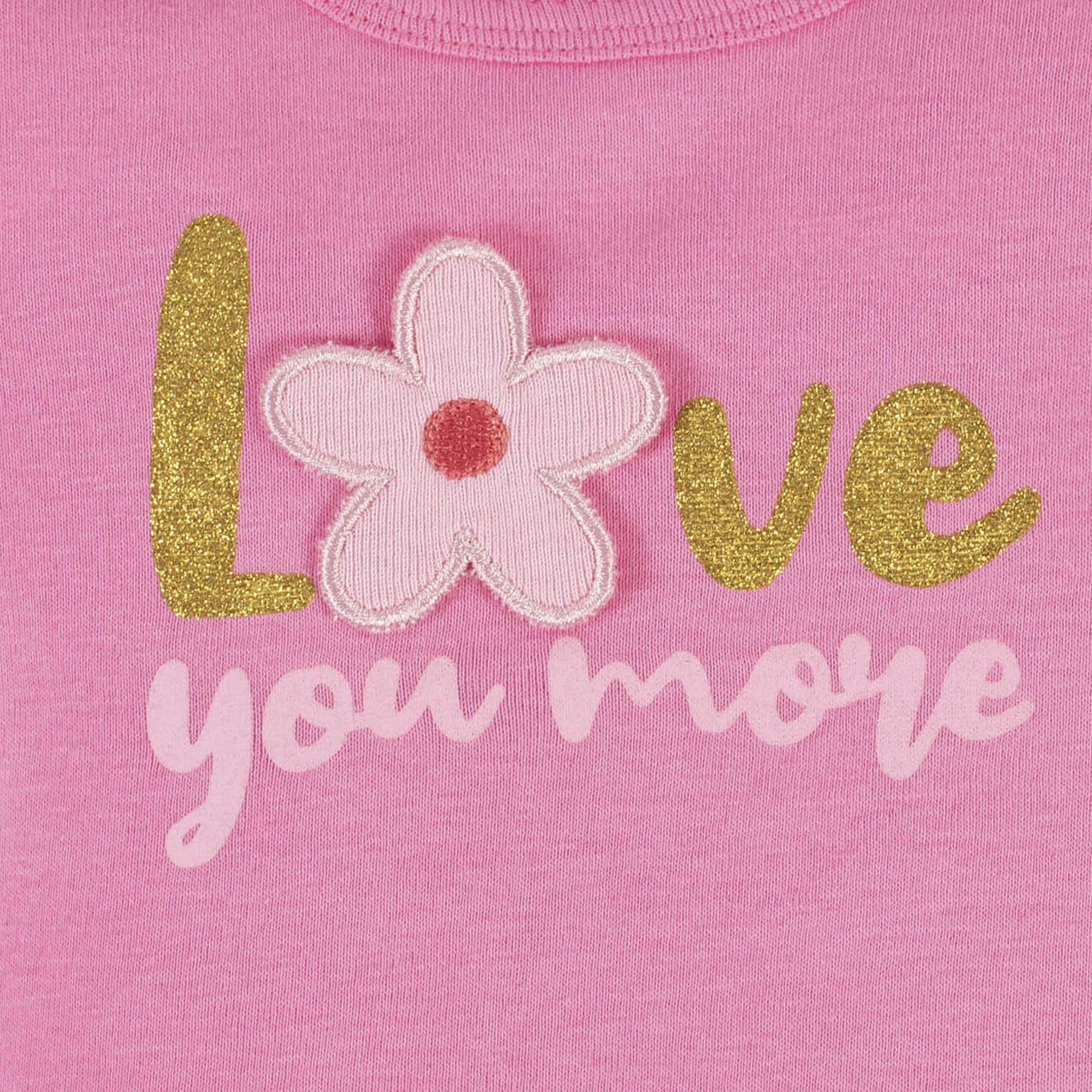 4-Piece Baby Girls Summer Blossom Onesies® Bodysuit, Tee, Skort & Pant Set - Image 3