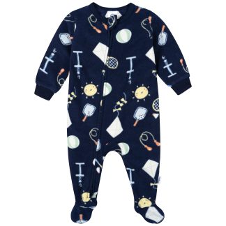 Baby & Toddler Neutral Playtime Footed Fleece Pajamas