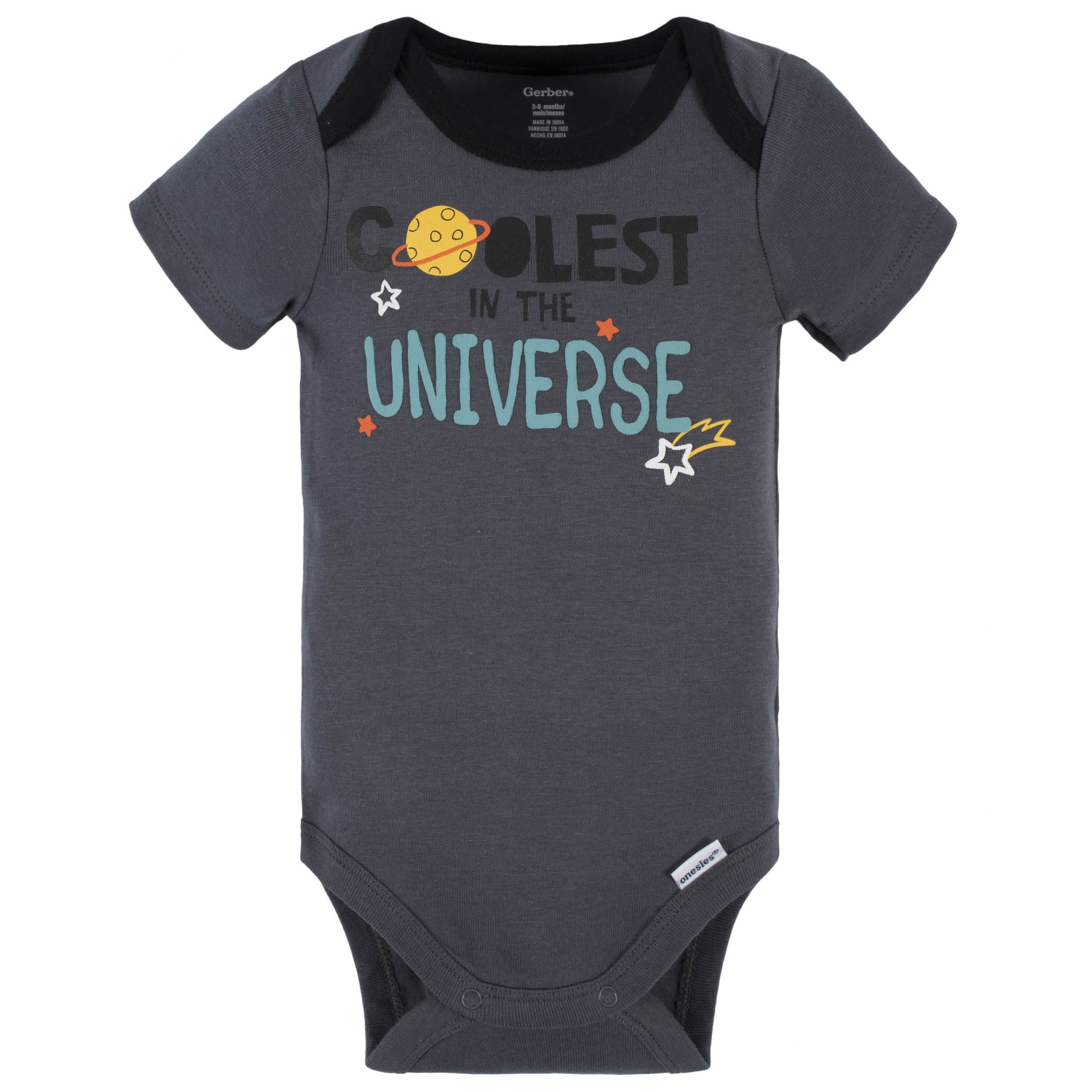 4-Piece Baby Boys Blast Off Onesies® Bodysuit, Tee, Shorts & Pant Set - Image 4