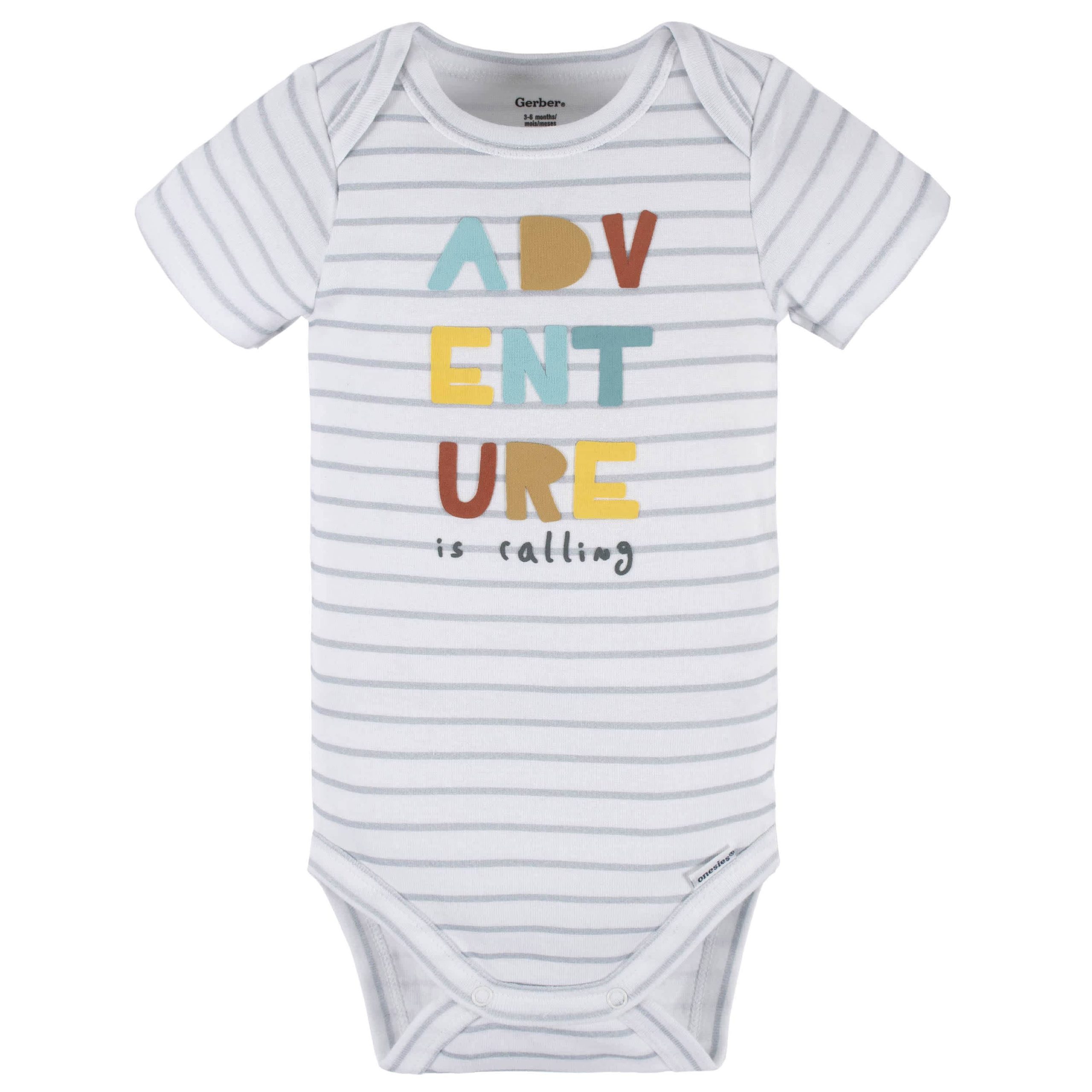4-Piece Baby Boys Dino Blues Onesies® Bodysuit, Tee, Shorts & Pant Set - Image 4