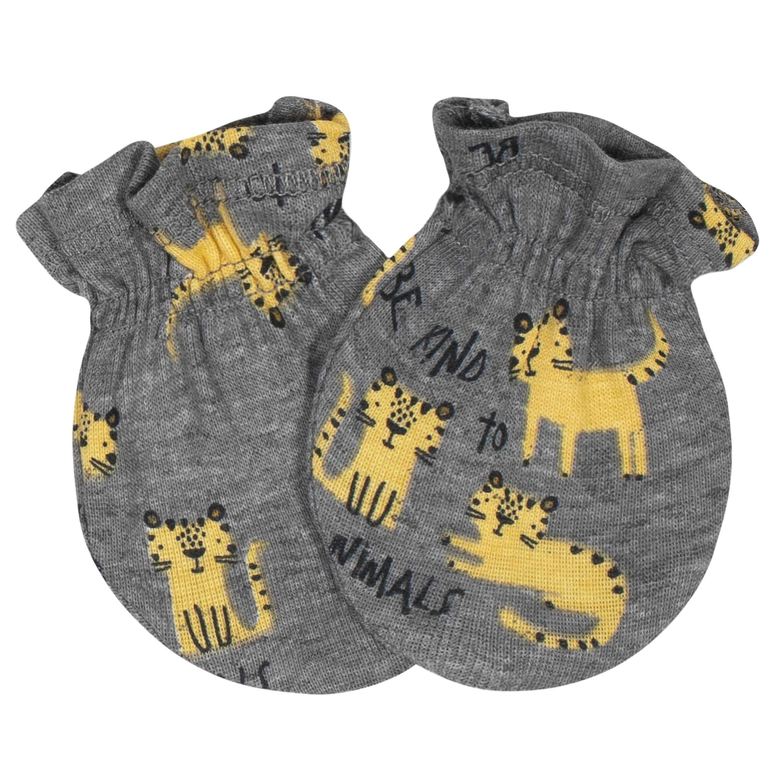 8-Piece Baby Boys Tiger Caps and Mittens Set - Image 6