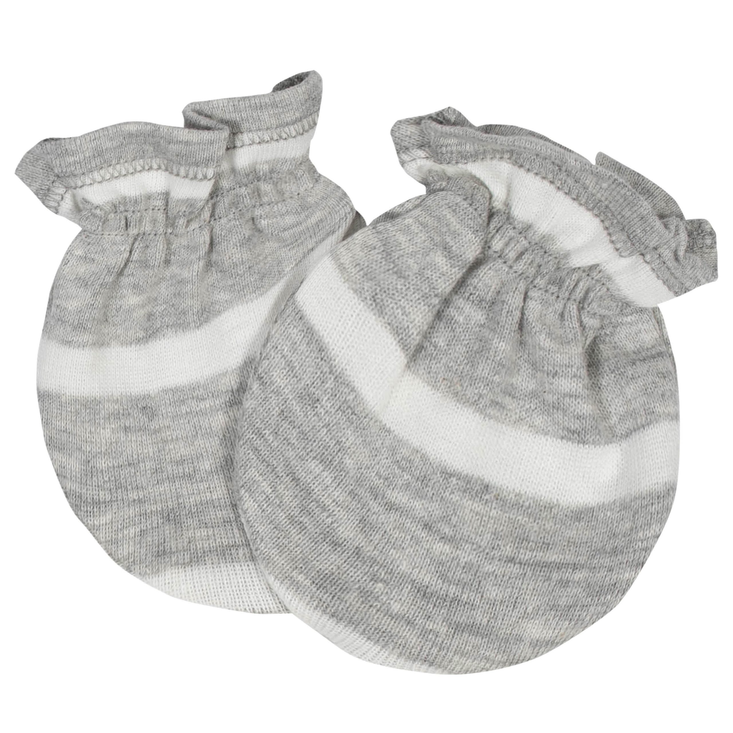8-Piece Baby Boys Jungle Caps & Mittens Set - Image 8