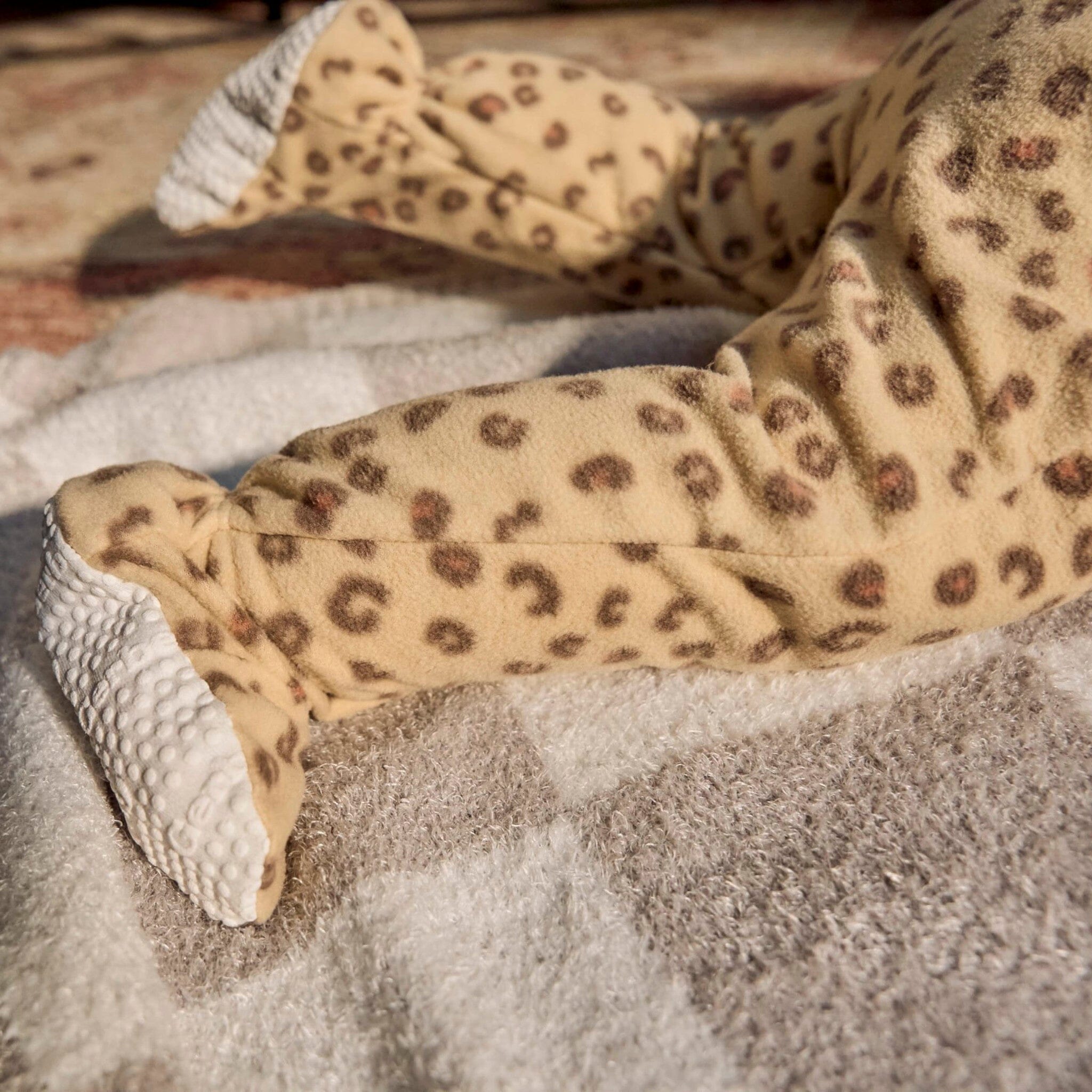 Baby & Toddler Girls Leopard Footed Fleece Pajamas - Image 3