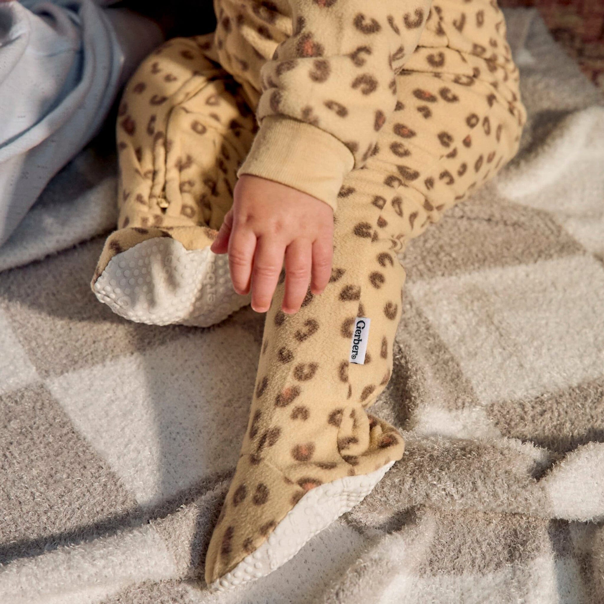 Baby & Toddler Girls Leopard Footed Fleece Pajamas - Image 4