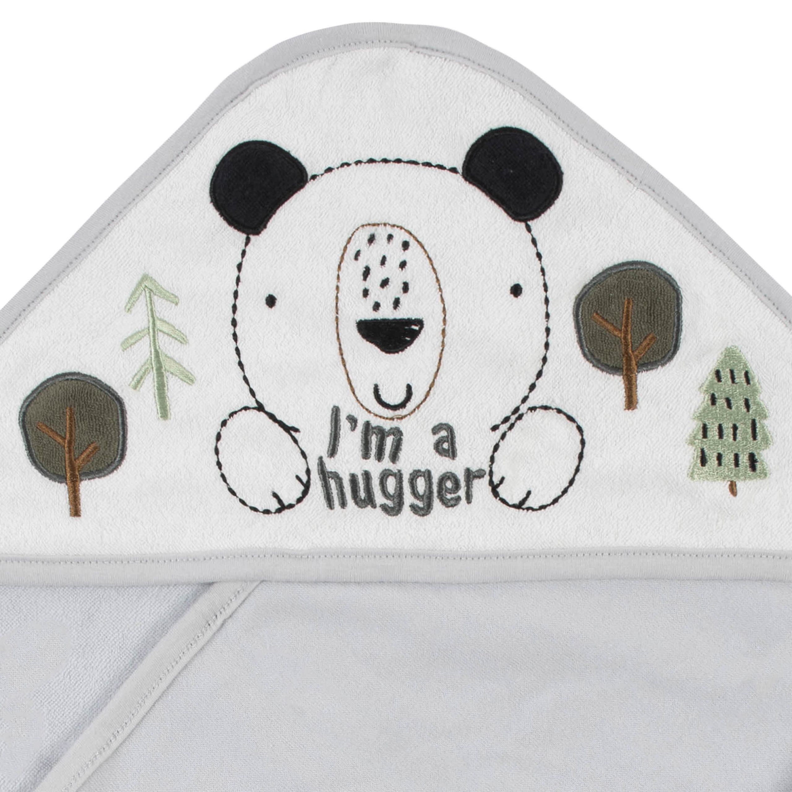 12-Piece Boys Bear Hooded Towel & Washcloth Set - Image 3
