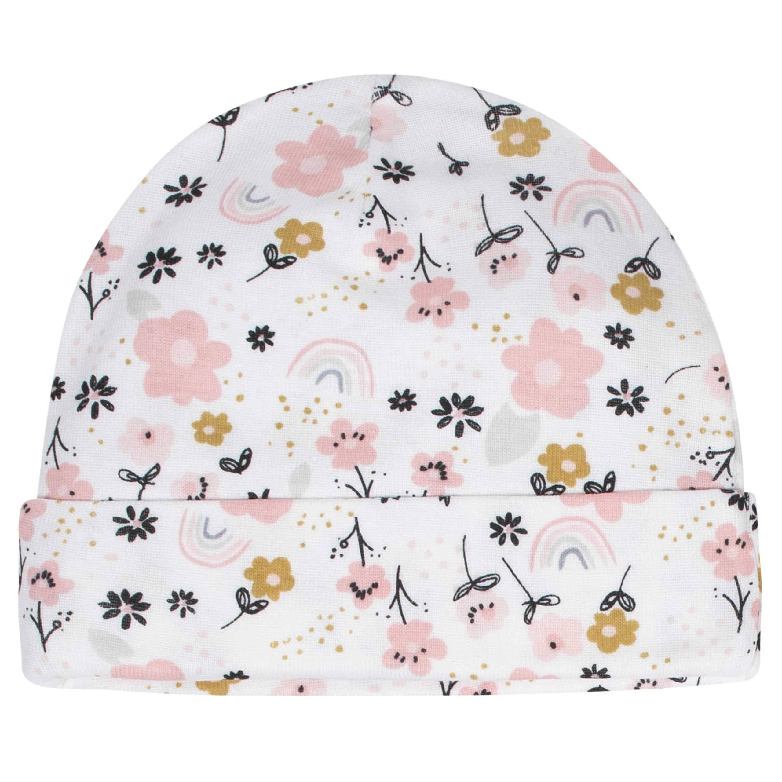 8-Piece Baby Girls Bear Caps & Mittens Set - Image 3