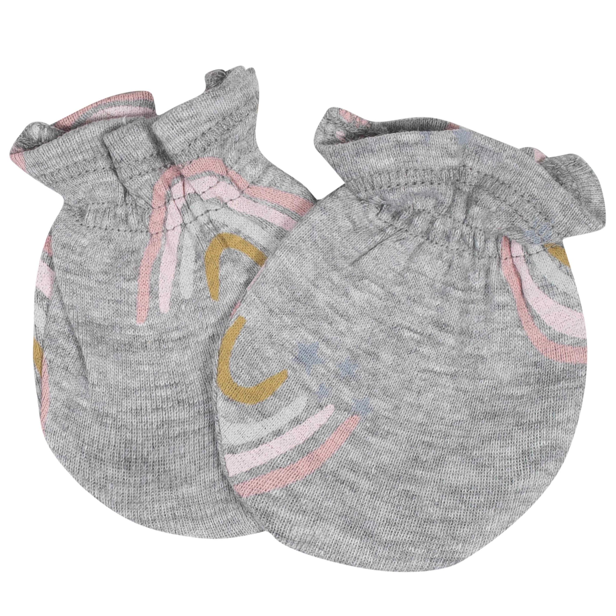 8-Piece Baby Girls Bear Caps & Mittens Set - Image 7
