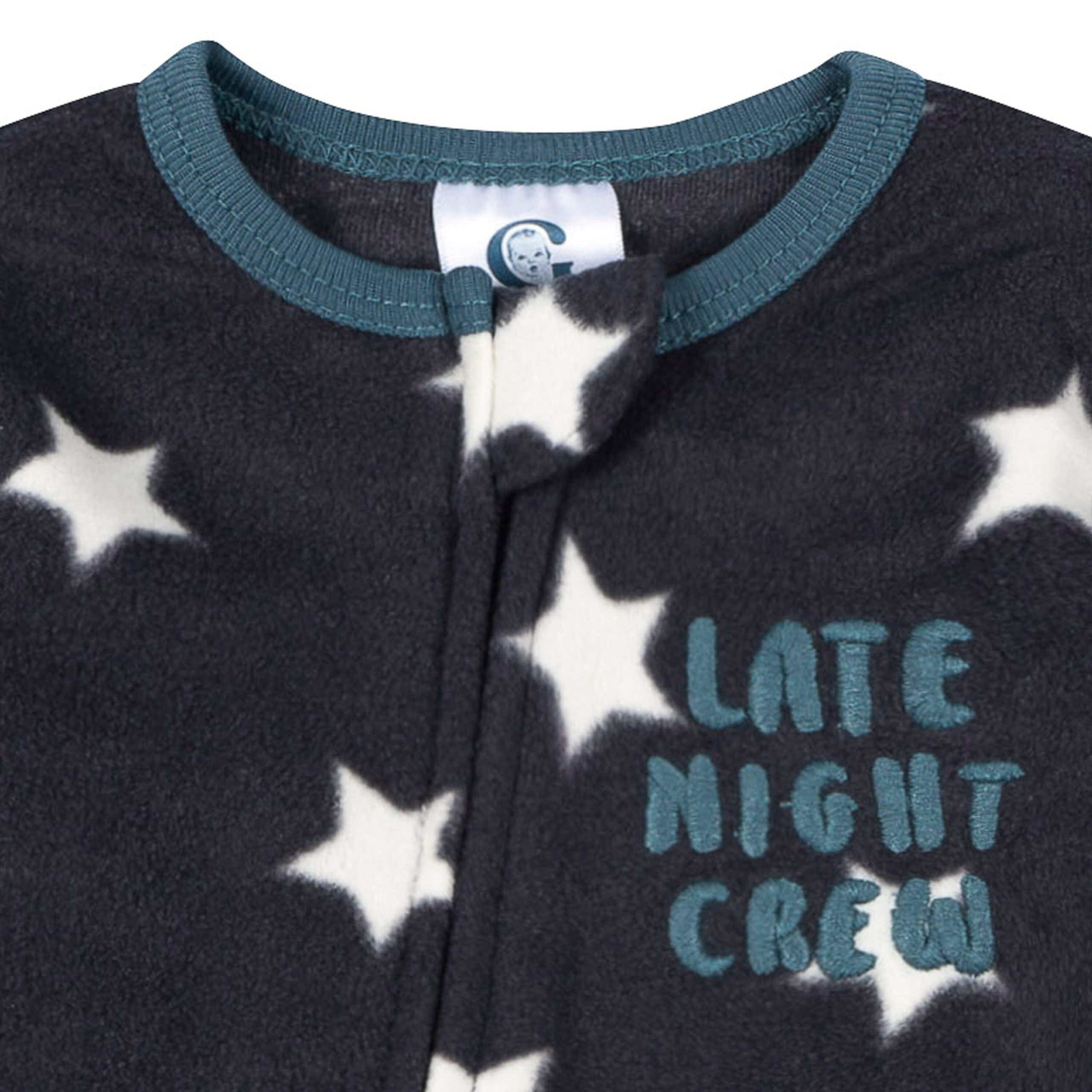 Baby & Toddler Boys Stars Footed Fleece Pajamas - Image 6