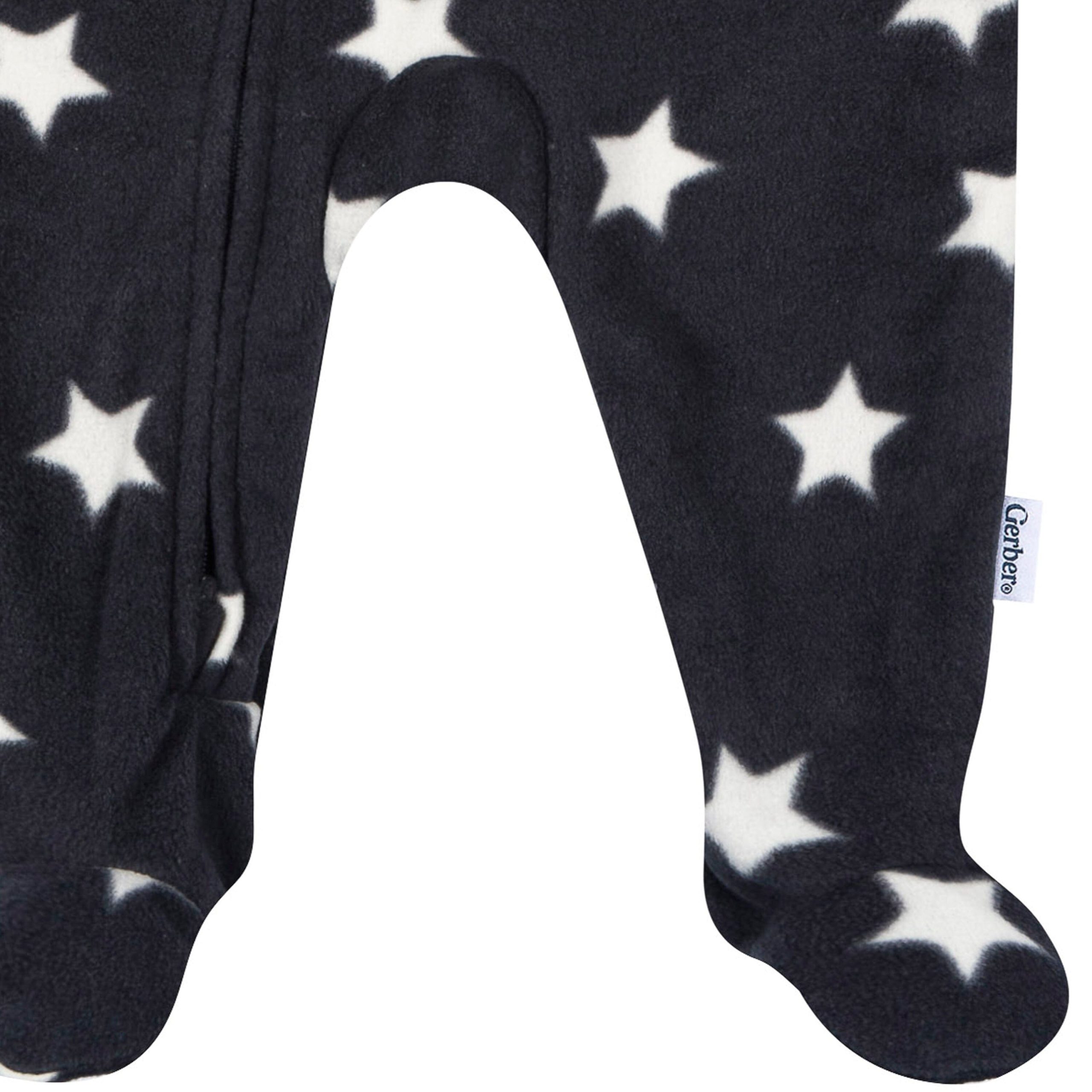 Baby & Toddler Boys Stars Footed Fleece Pajamas - Image 9