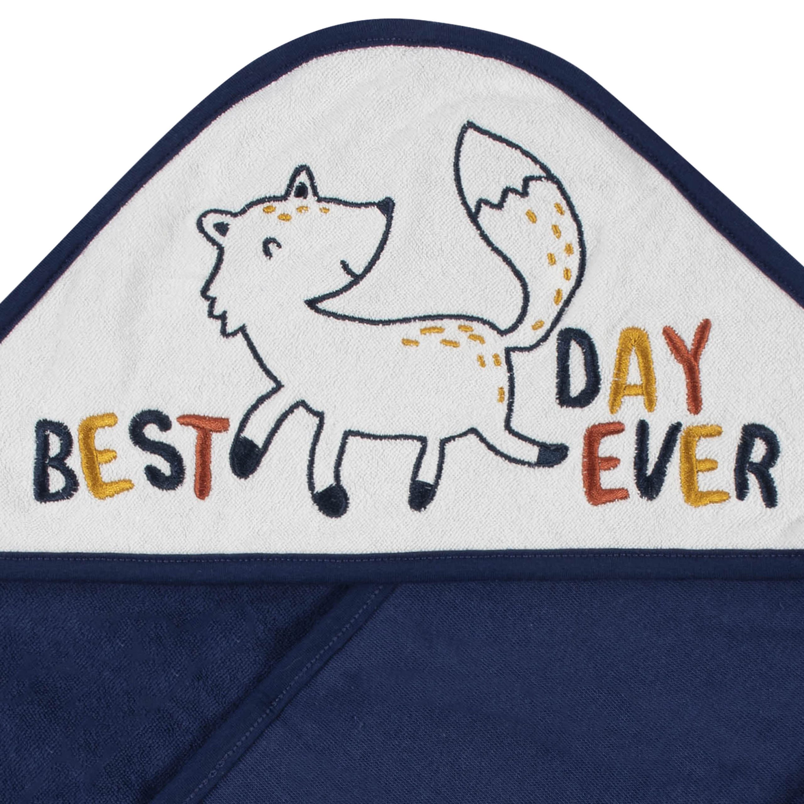 12-Piece Baby Boys Fox Hooded Towels & Washcloths Set - Image 3