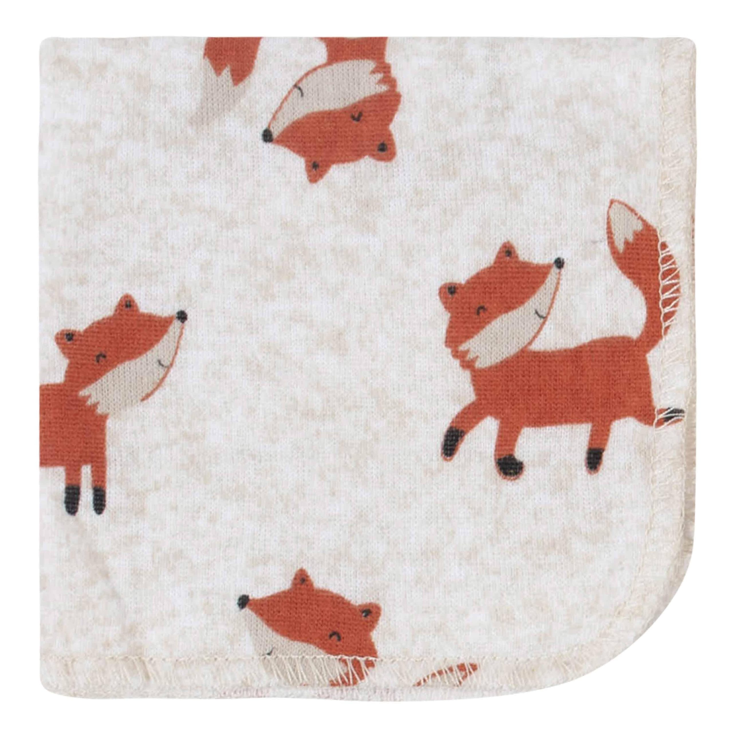 12-Piece Baby Boys Fox Hooded Towels & Washcloths Set - Image 6