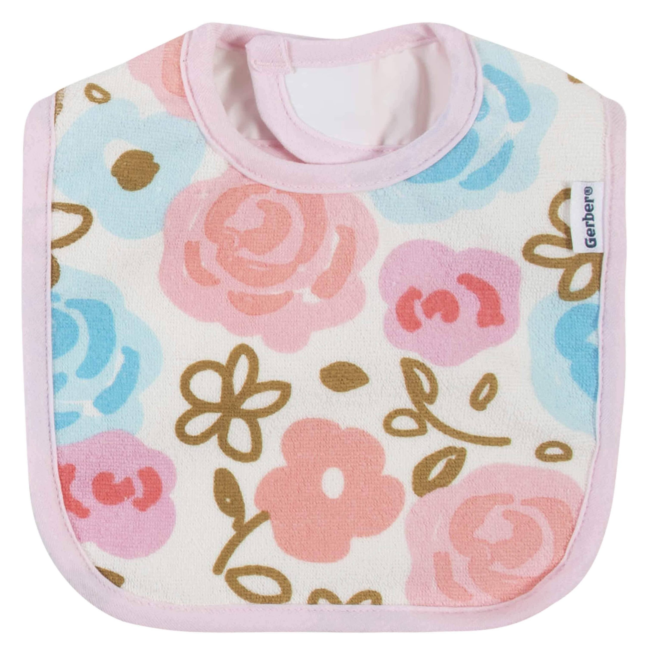 7-Piece Baby Girls Princess Terry Bibs & Terry Burp Cloths Set - Image 4