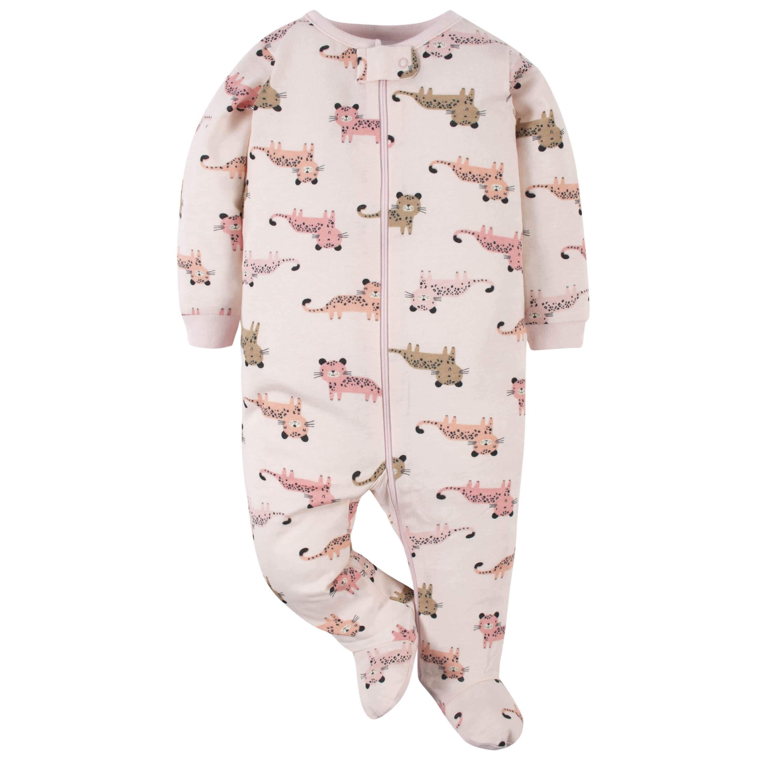 4-Pack Baby Girls Leopard Sleep 'N Plays - Image 5