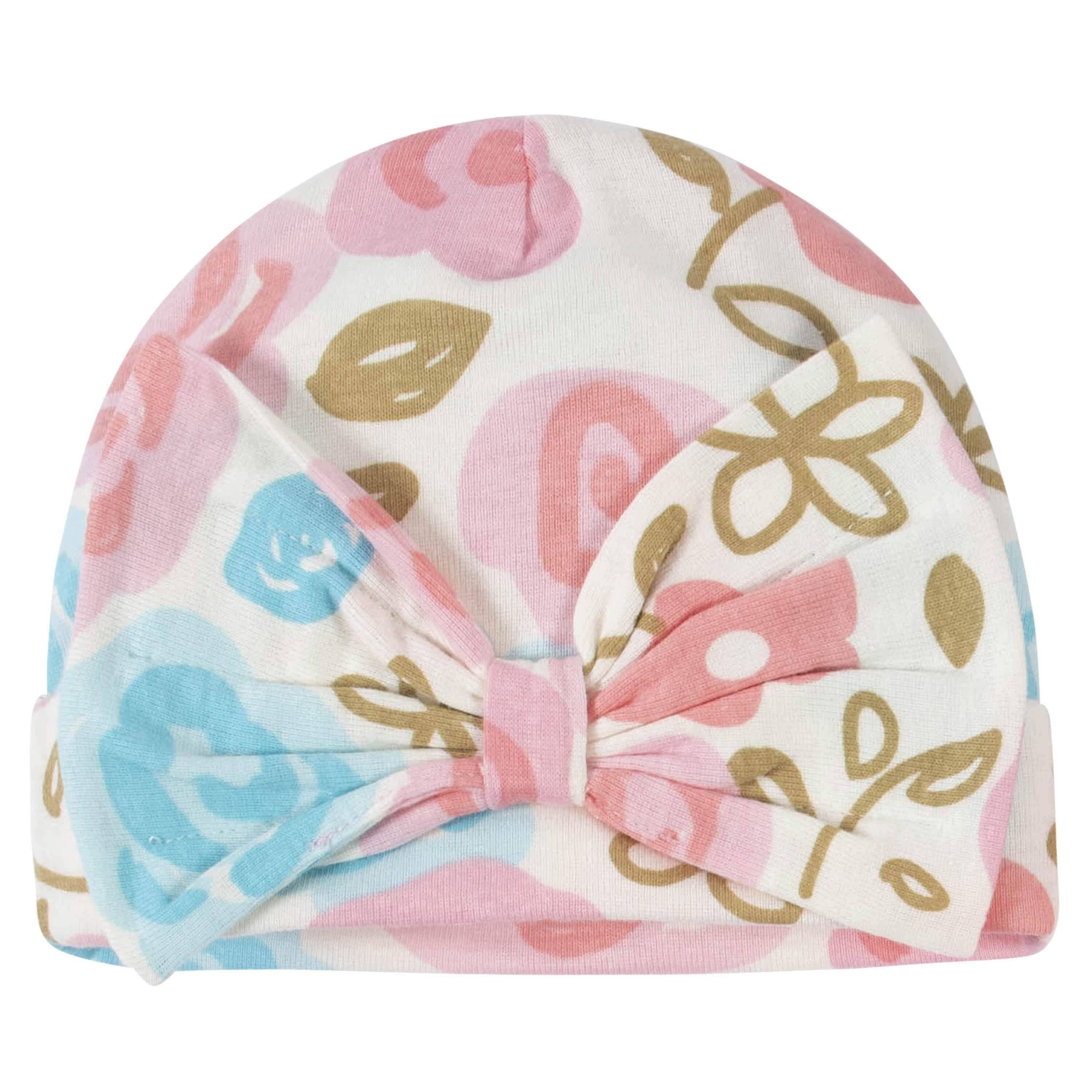 8-Piece Baby Girls Princess Caps & Mittens Set - Image 2