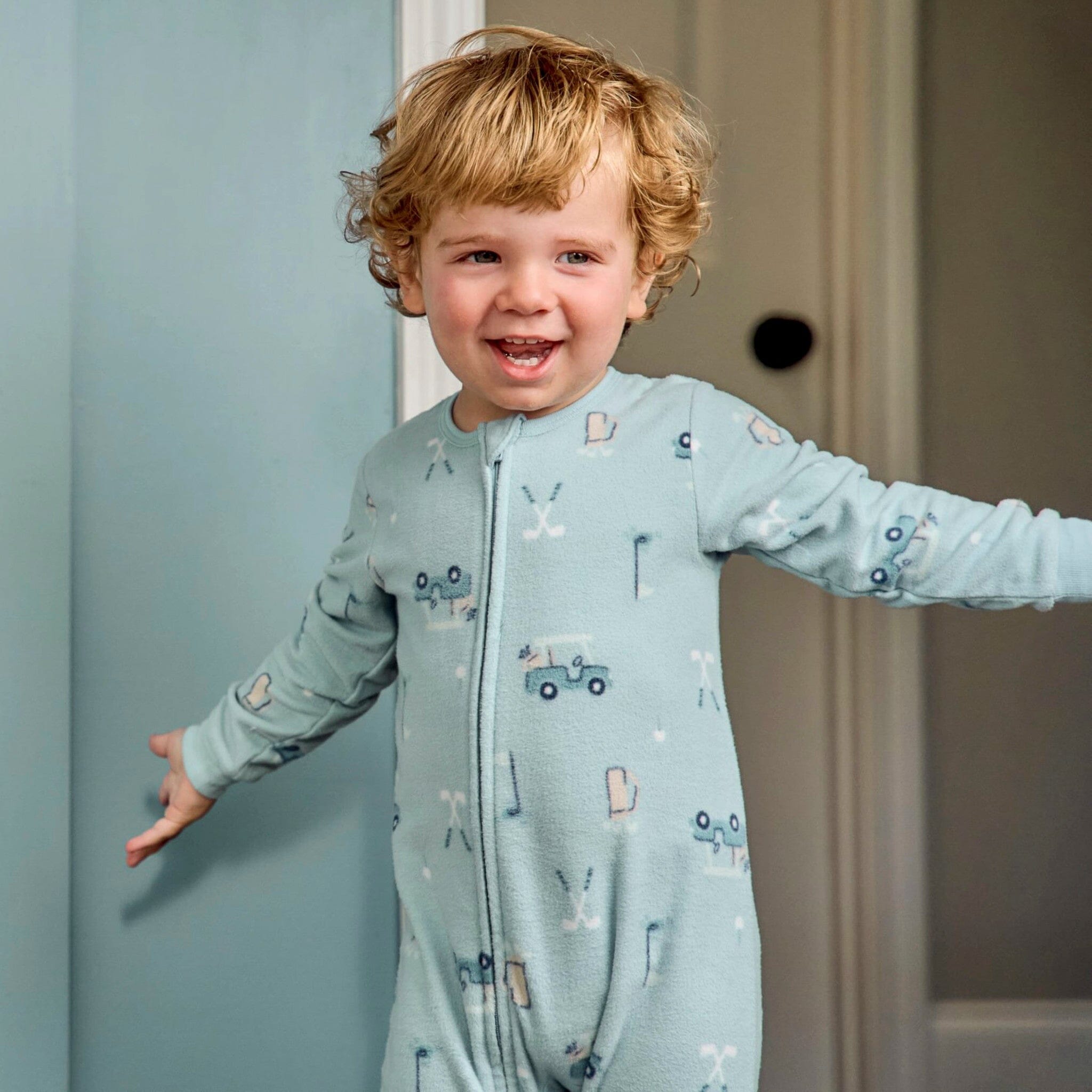 Baby & Toddler Boys Golf Footed Fleece Pajamas - Image 4