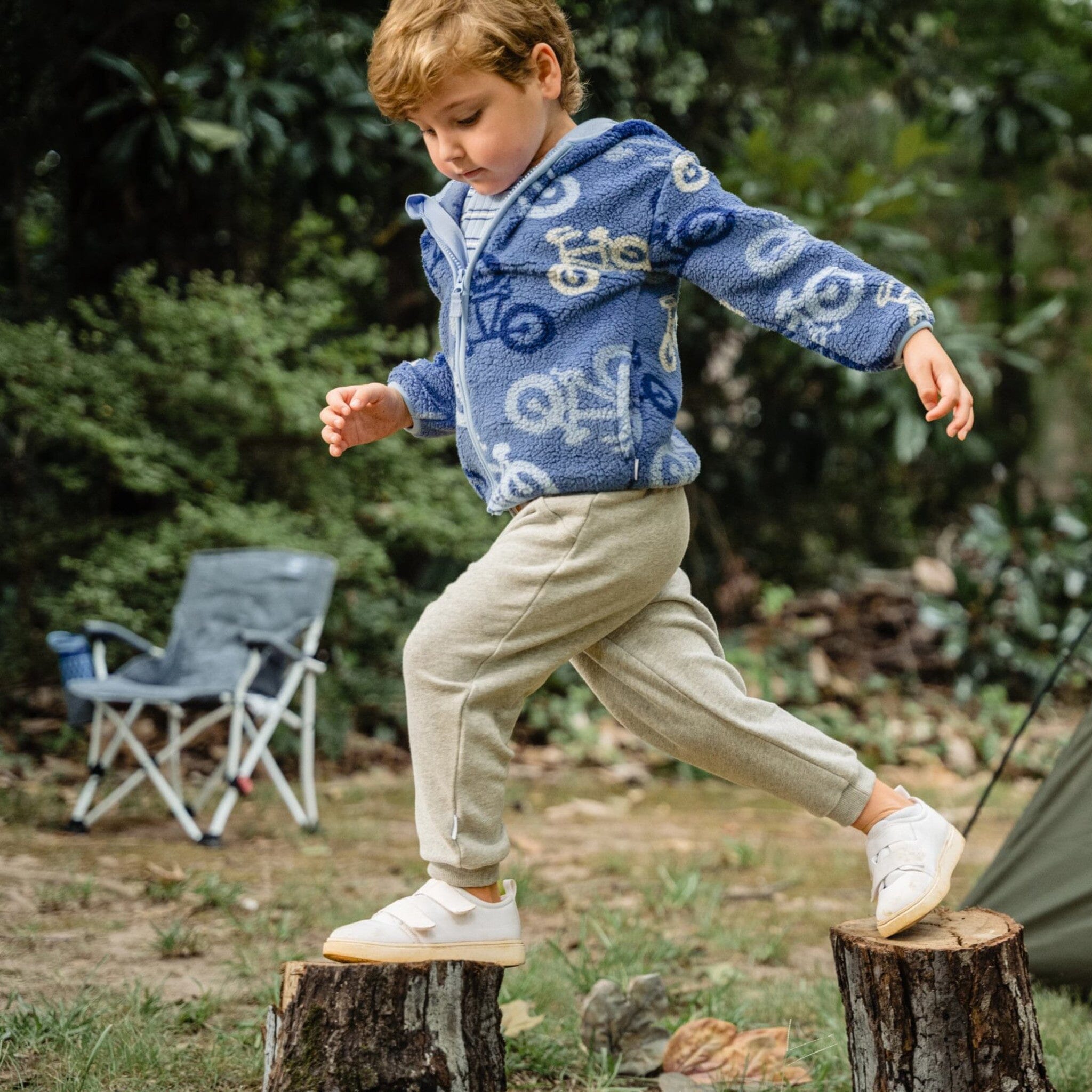 Infant & Toddler Boys Blue Sherpa Jacket - Image 2