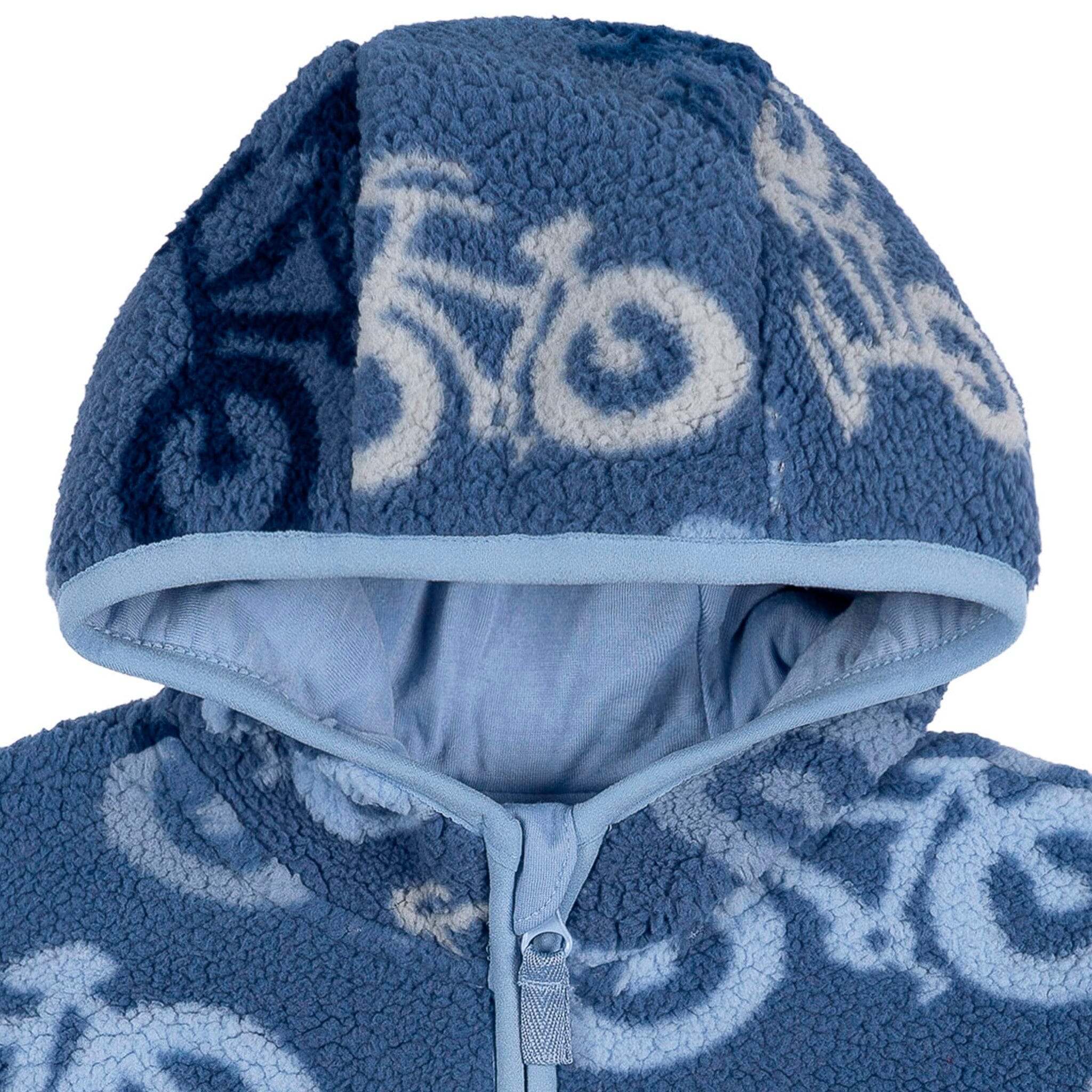 Infant & Toddler Boys Blue Sherpa Jacket - Image 4