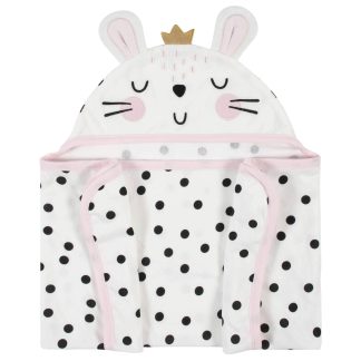 Baby Girls Bunny Ballerina Hooded Bath Wrap
