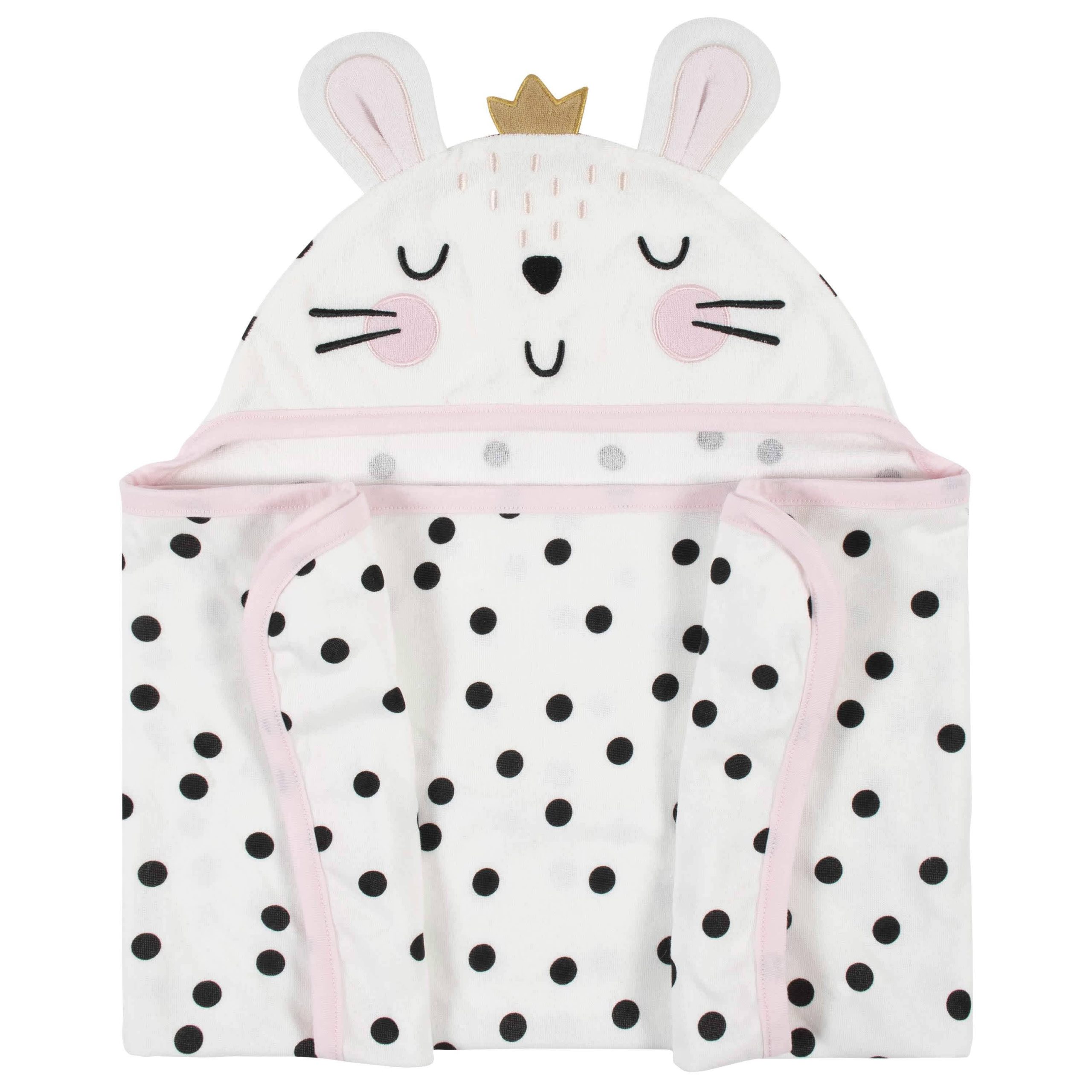 Baby Girls Bunny Ballerina Hooded Bath Wrap