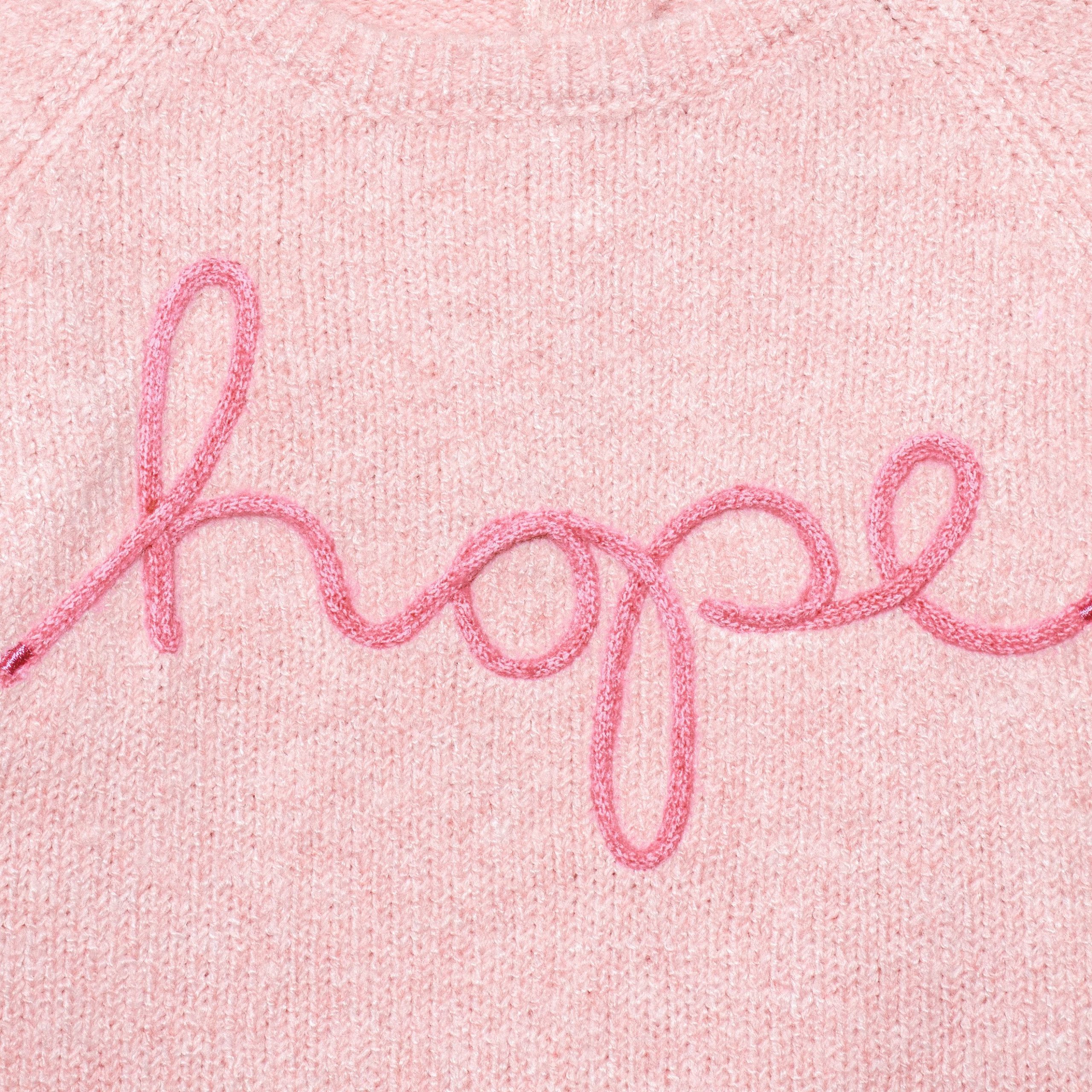 Infant & Toddler Girls Pink Sweater With Tulle Trim - Image 3