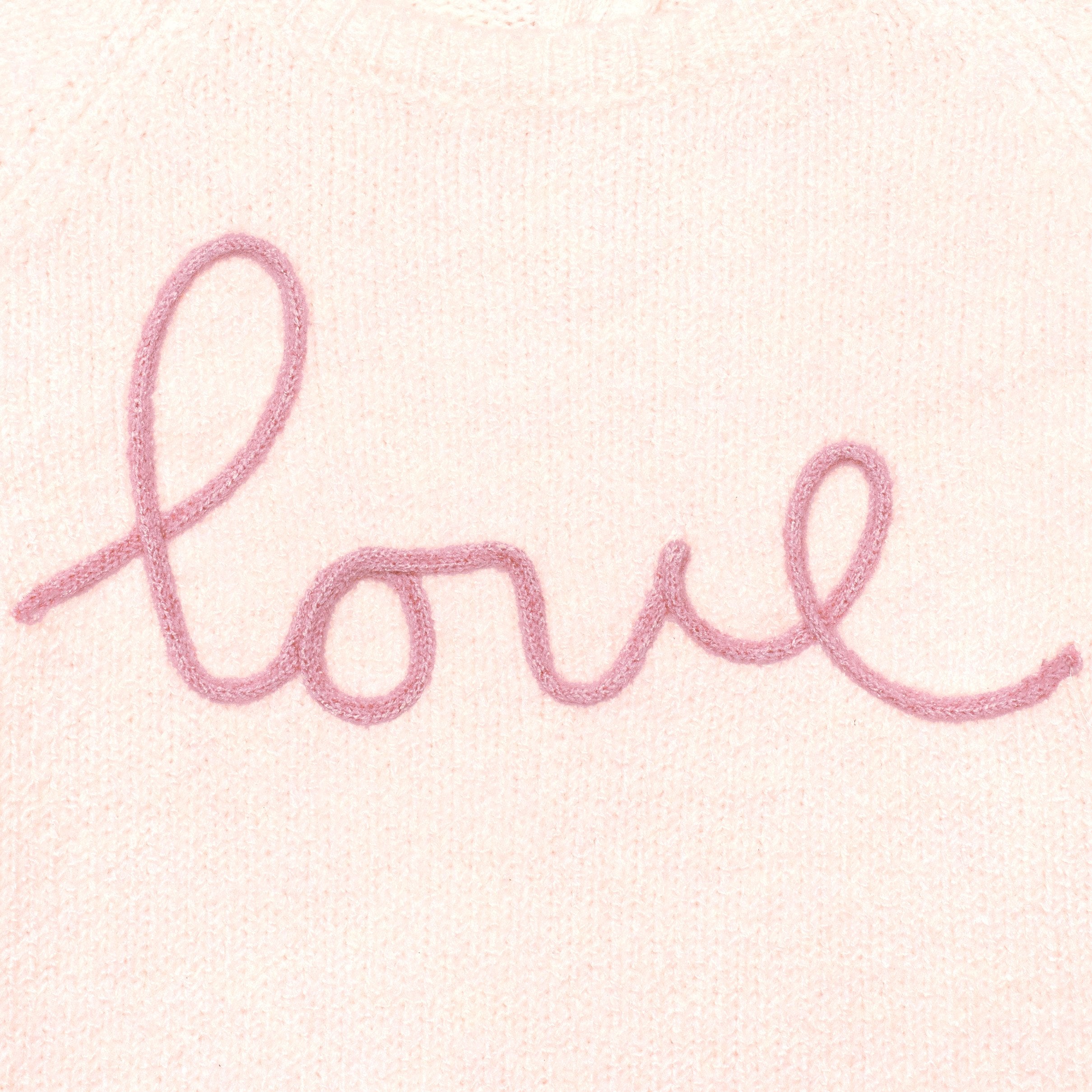 Infant & Toddler Girls Light Pink Sweater With Tulle Trim - Image 5