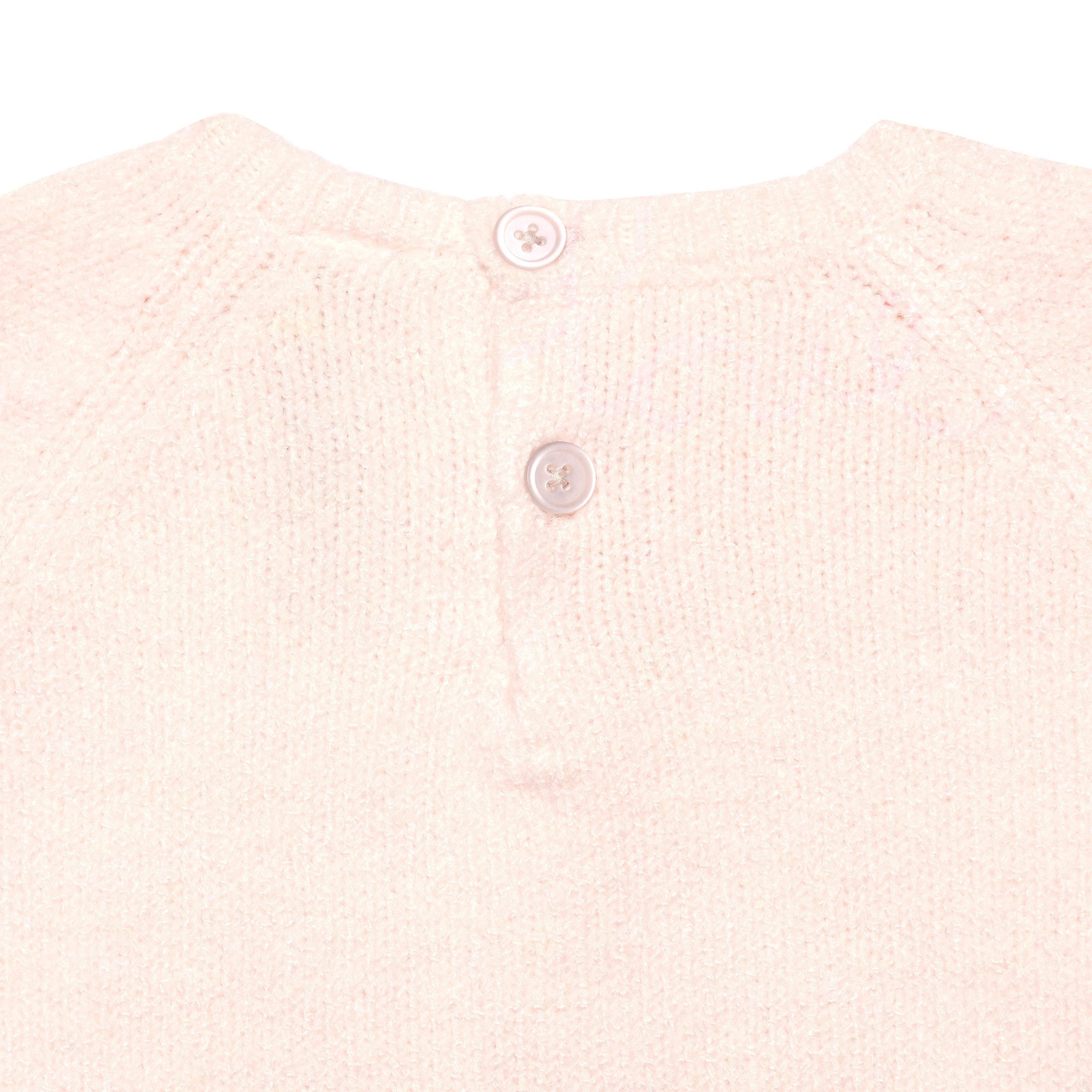 Infant & Toddler Girls Light Pink Sweater With Tulle Trim - Image 7