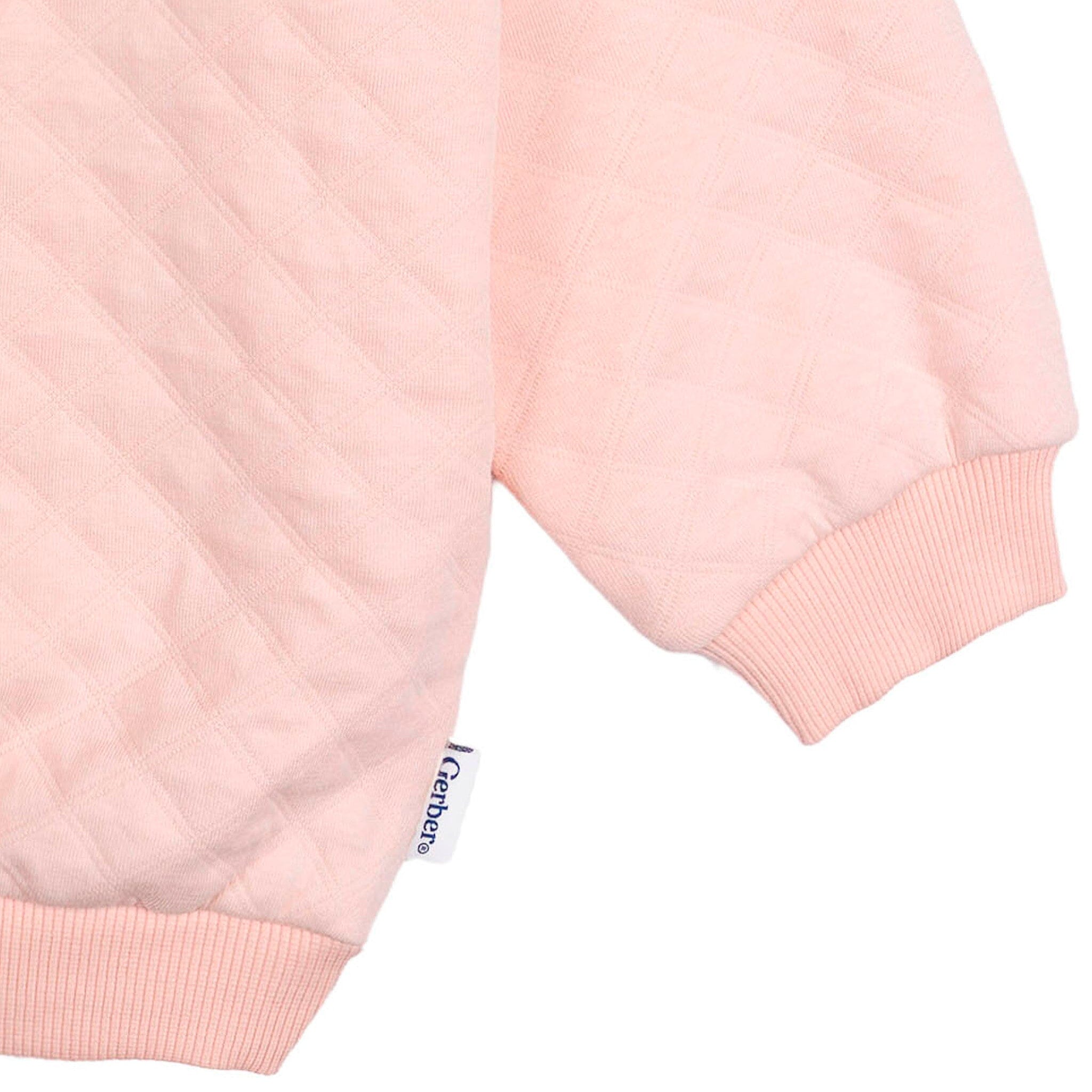 2-Piece Toddler Girls Pink Quilted Top & Flare Legging Set - Image 7
