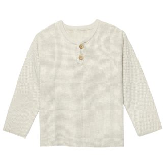 Infant & Toddler Boys Oatmeal Heather Henley Sweater