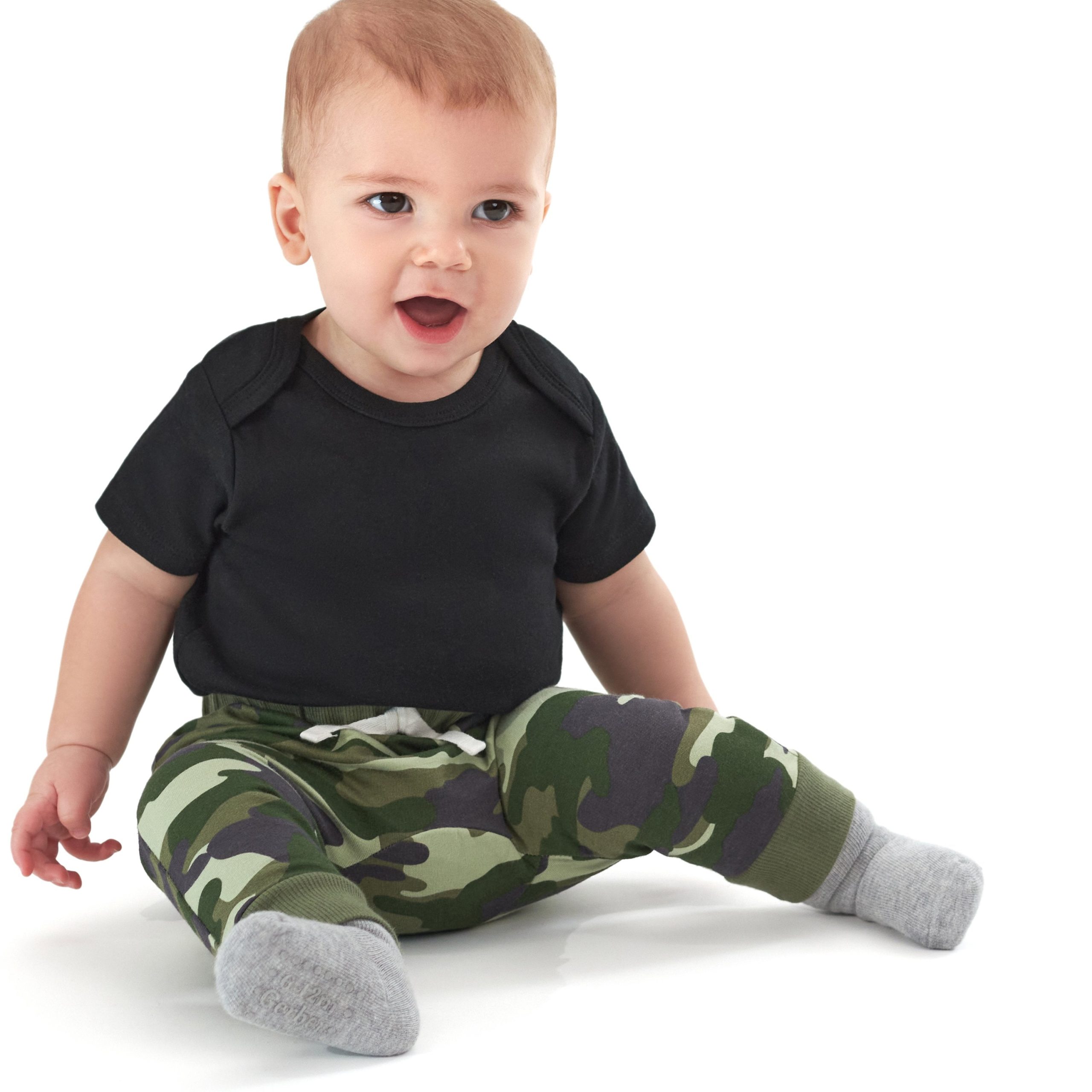 8-Pack Baby & Toddler Gray Heather Wiggle Proof® Jersey Crew Socks - Image 2