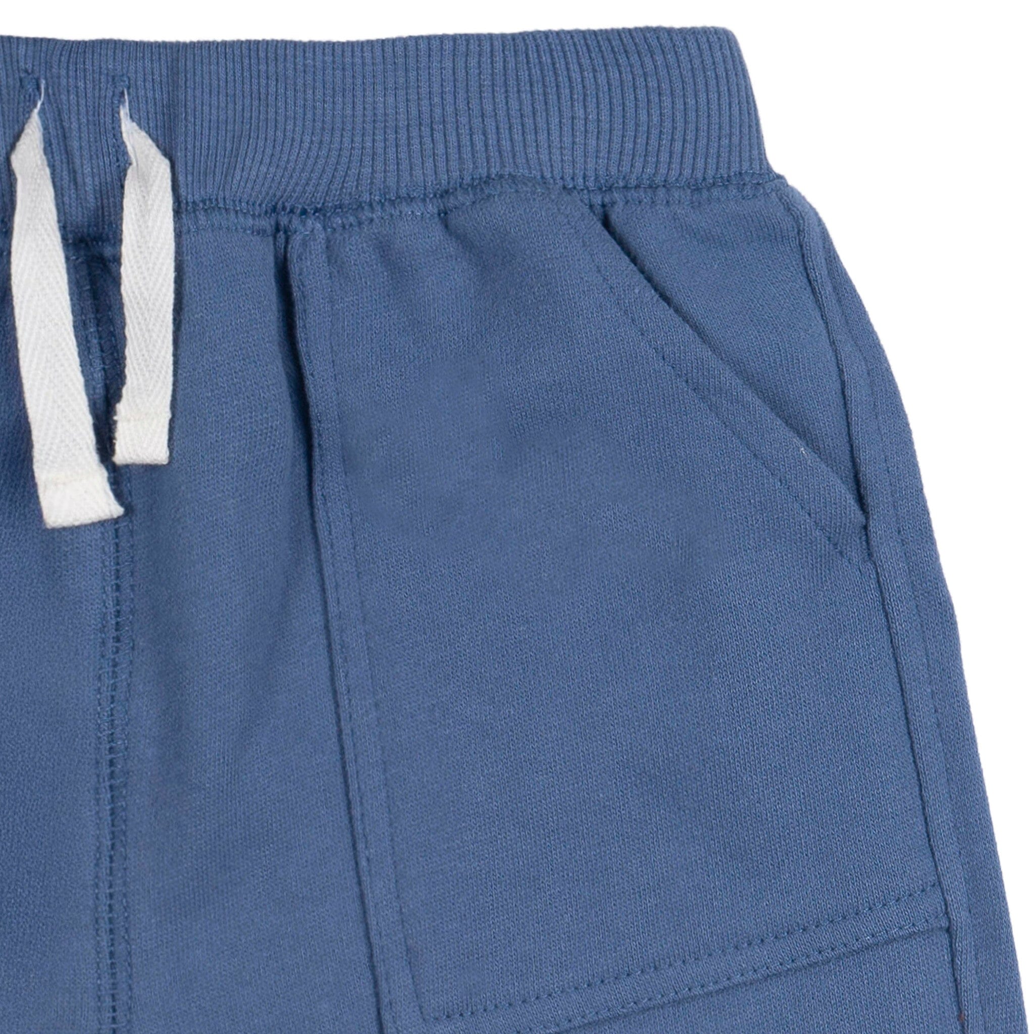 2-Piece Toddler Boys Blue Quilted Top & Jogger Set - Image 9