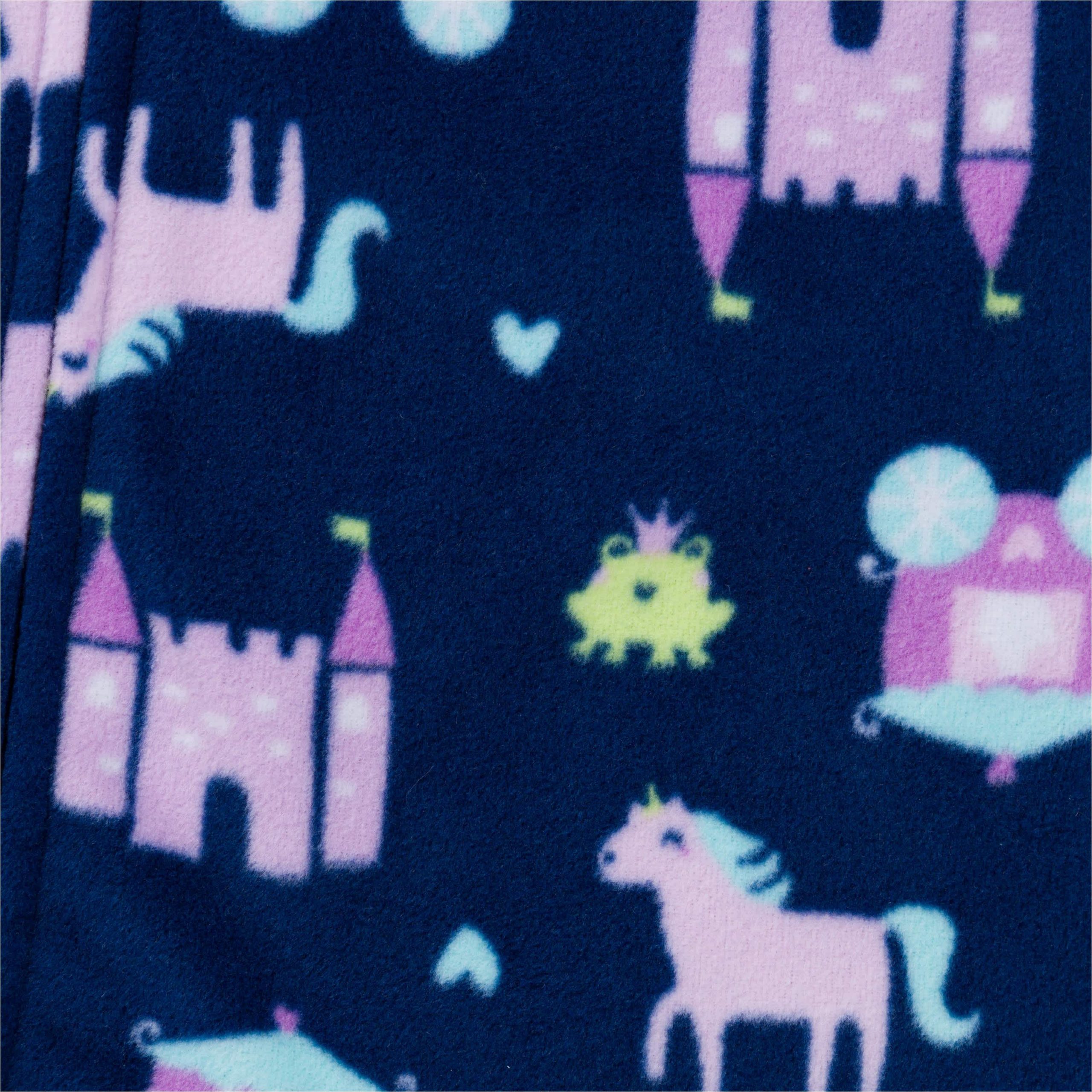 2-Pack Baby & Toddler Girls Princess Fleece Pajamas - Image 4
