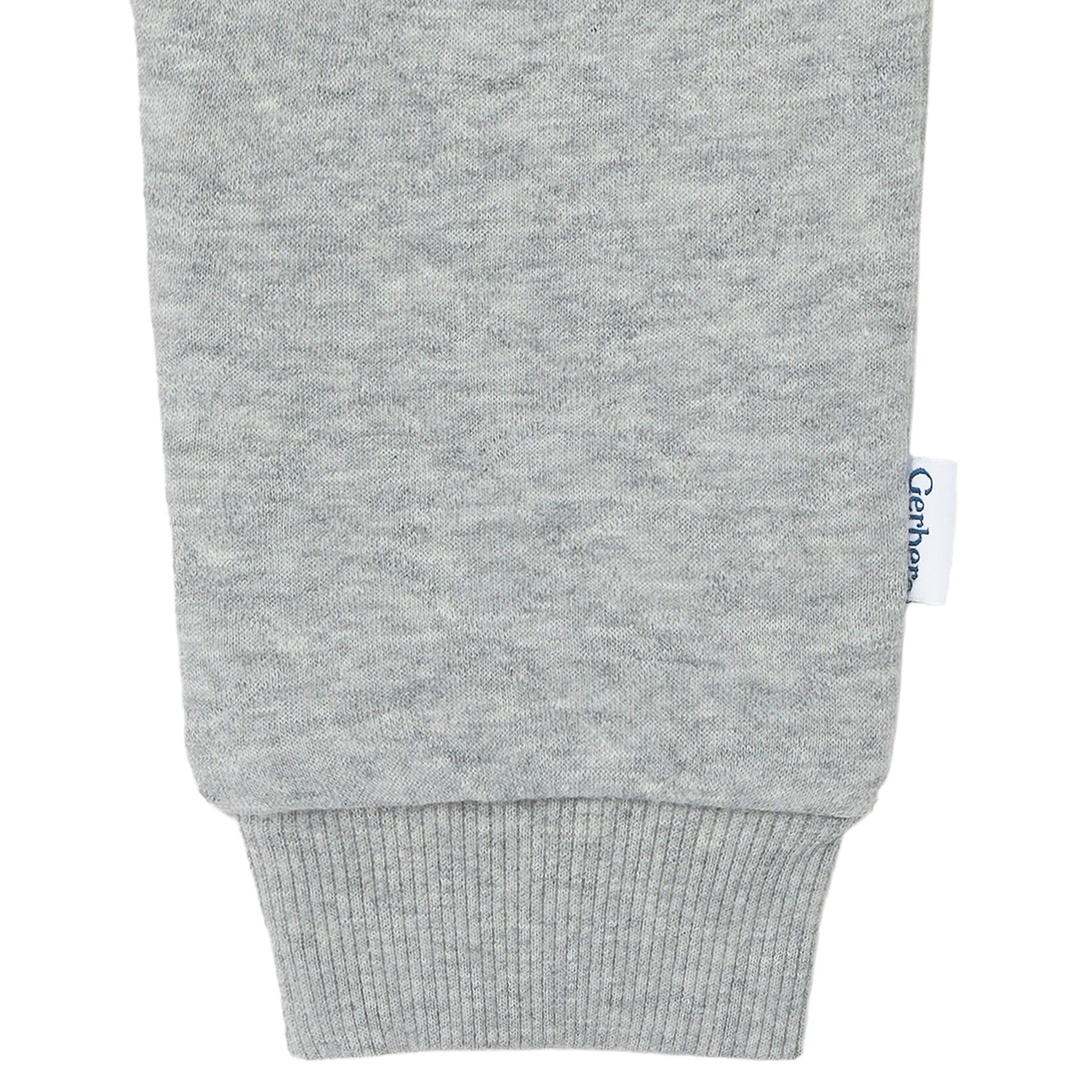 2-Piece Baby Boys Grey Quilted Top & Jogger Set - Image 9