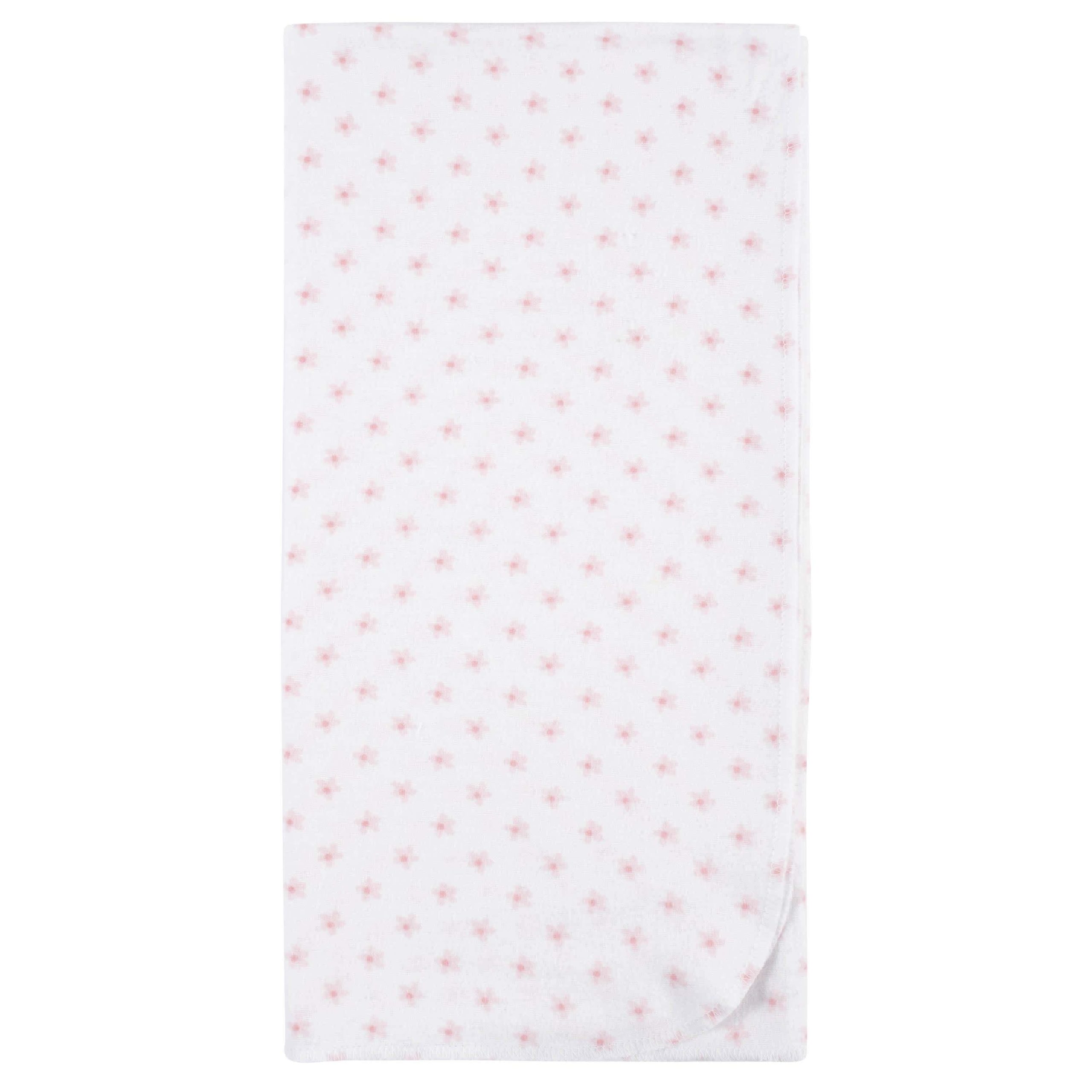 5-Pack Baby Girls Critters Flannel Receiving Blankets - Image 4