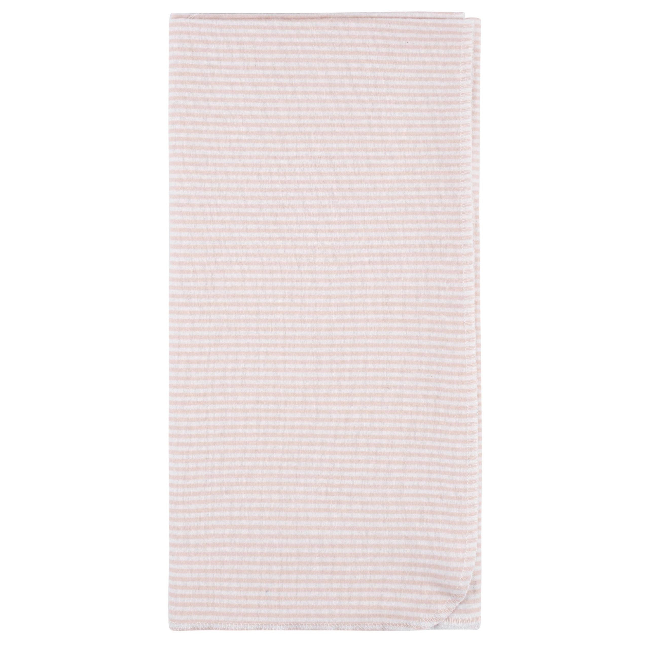 5-Pack Baby Girls Pink Safari Flannel Receiving Blankets - Image 4