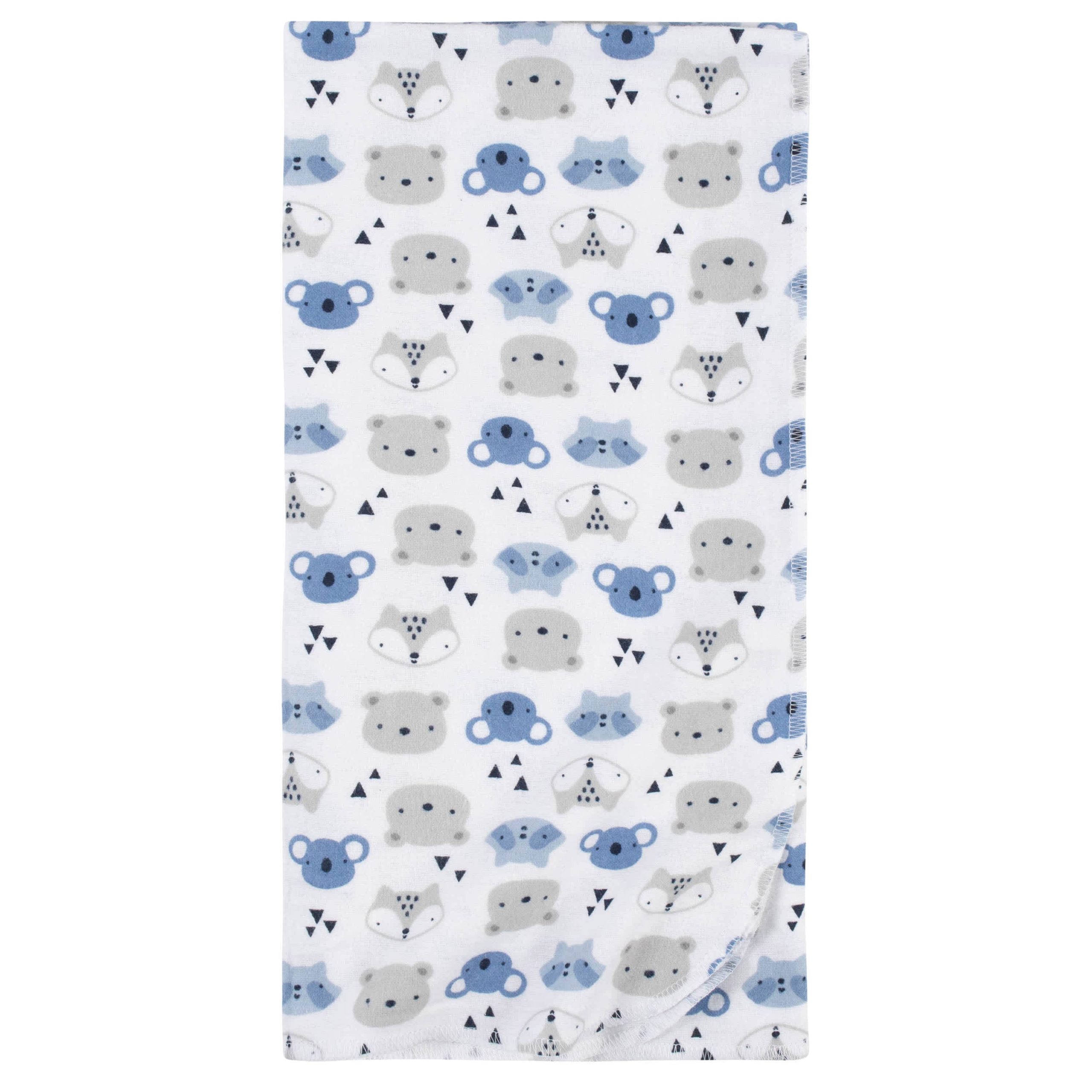 5-Pack Baby Boys Critters Flannel Receiving Blankets - Image 2