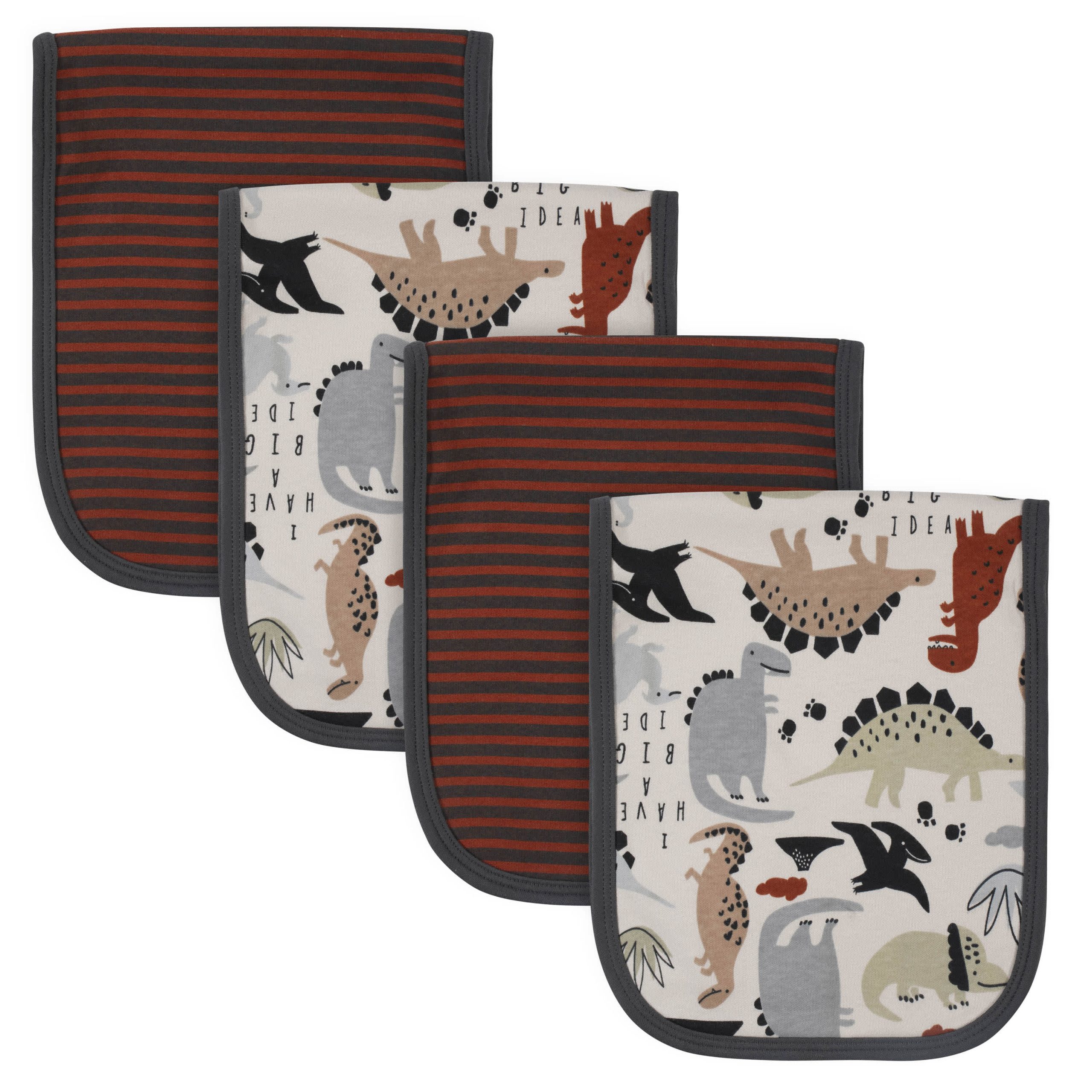 21-Piece Baby Boys Dino Terry Bib, Burpcloth, Mittens, Cap and Bootie Sock Set - Image 4